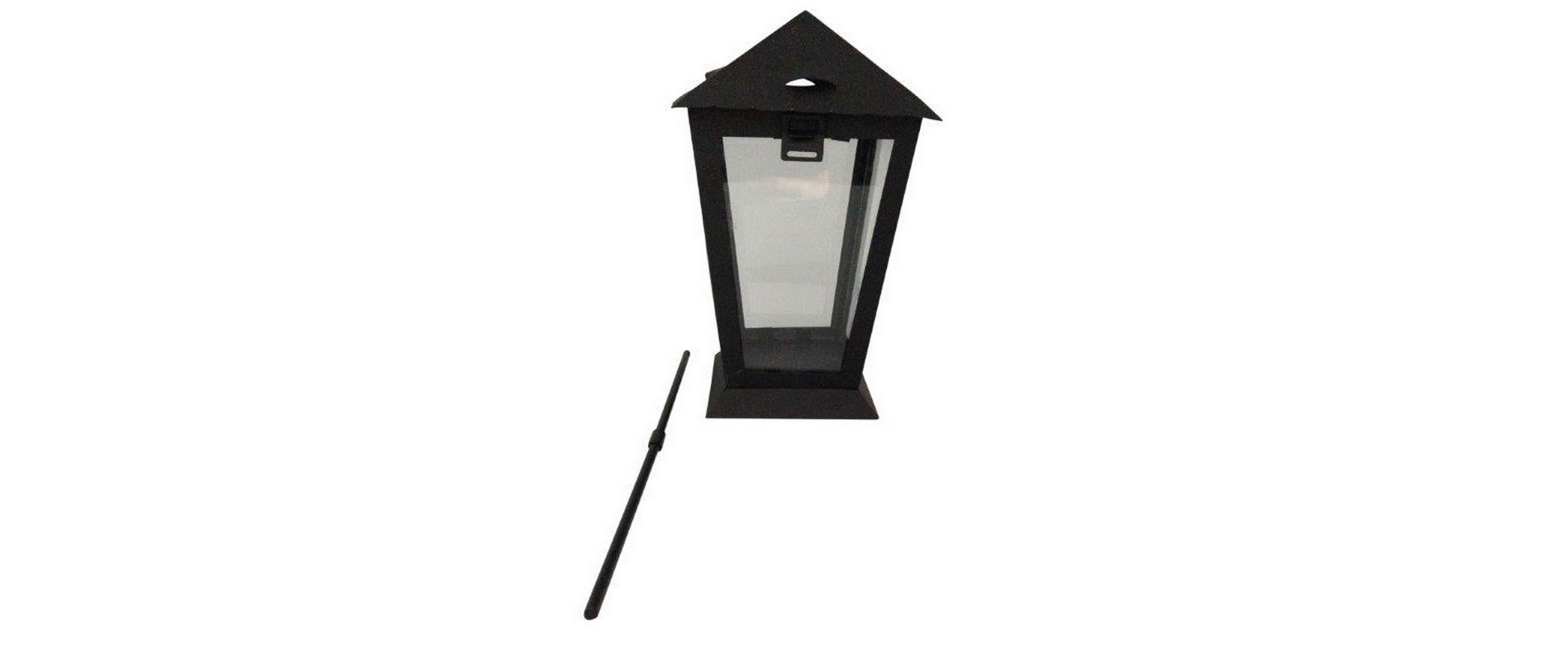 Dameco Grablaterne 25cm mit Erdspiess Farbe: Schwarz L:14cm B:14cm H:25cm
