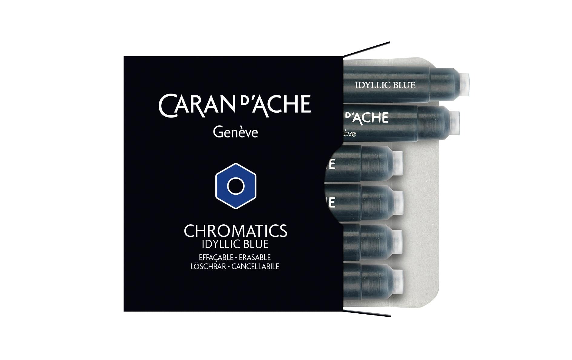 Caran d'Ache Tintenpatronen Idyllic Blue 6 Patronen