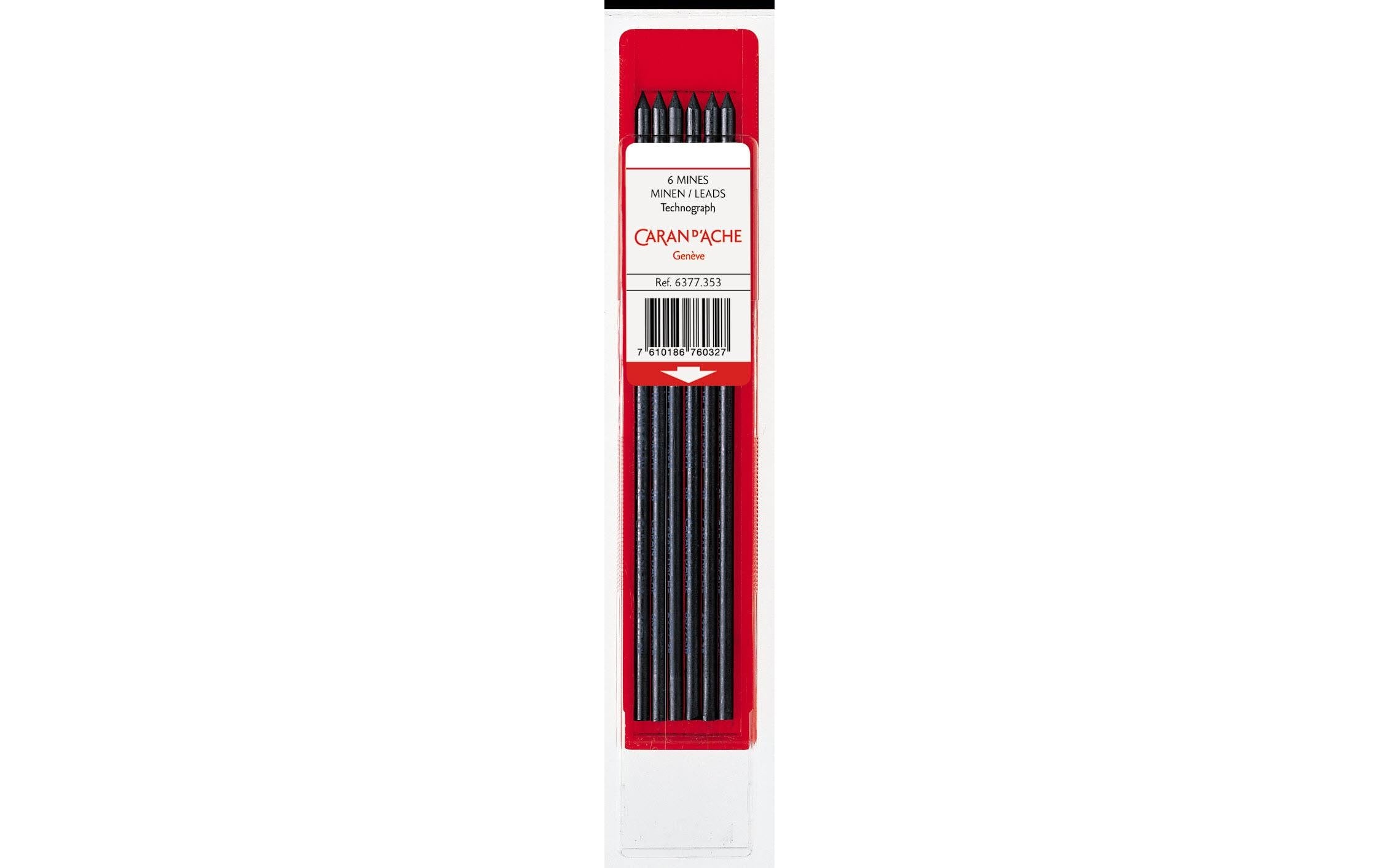Caran d`Ache Technograph Mine fürs Fixpencil, HB, 3mm, 6 Stück