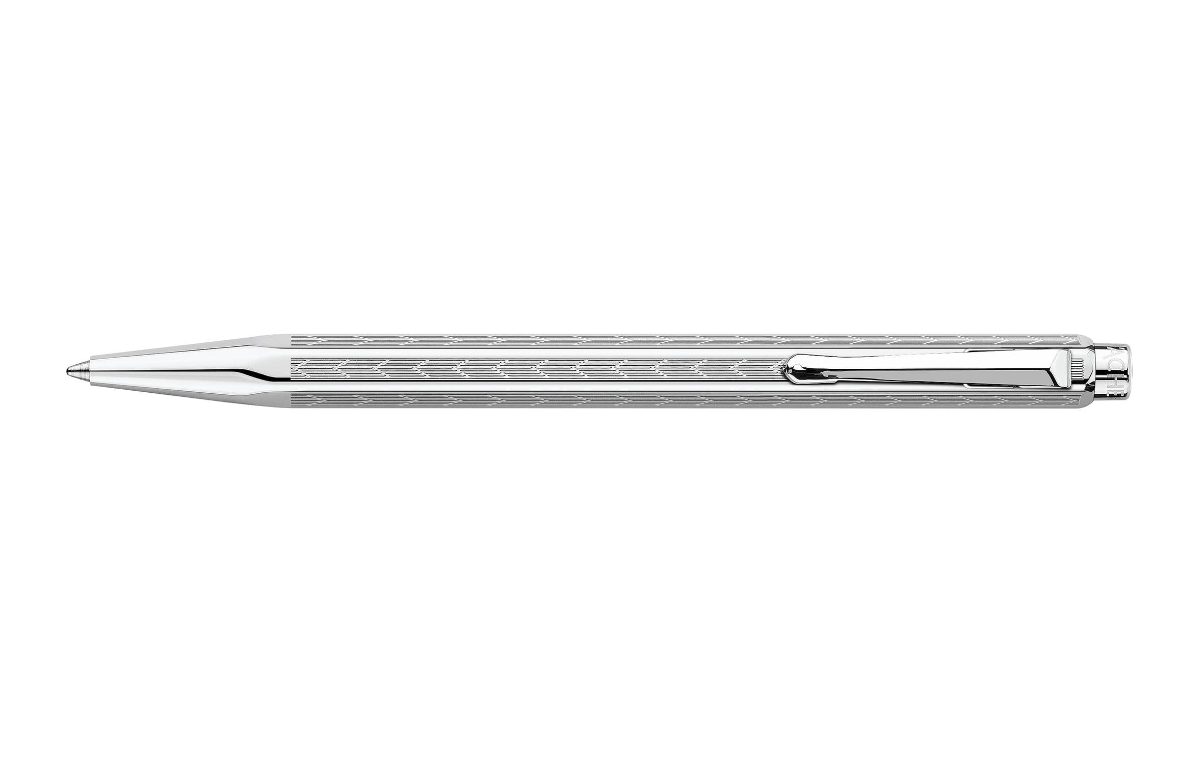 Caran d'Ache Ecridor Chevron Kugelschreiber Palladium, silber