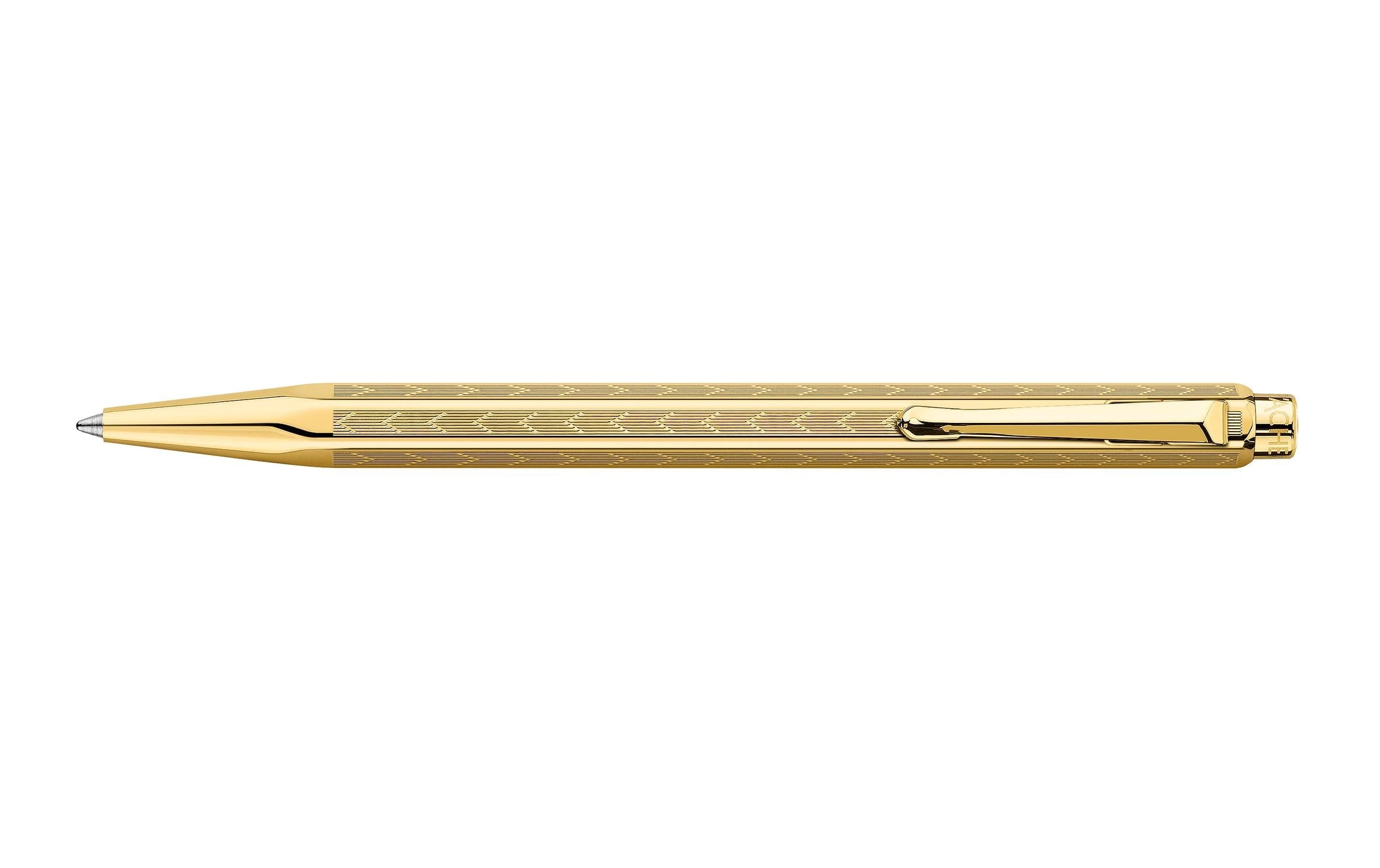 Caran d'Ache Ecridor Chevron Kugelschreiber vergoldet