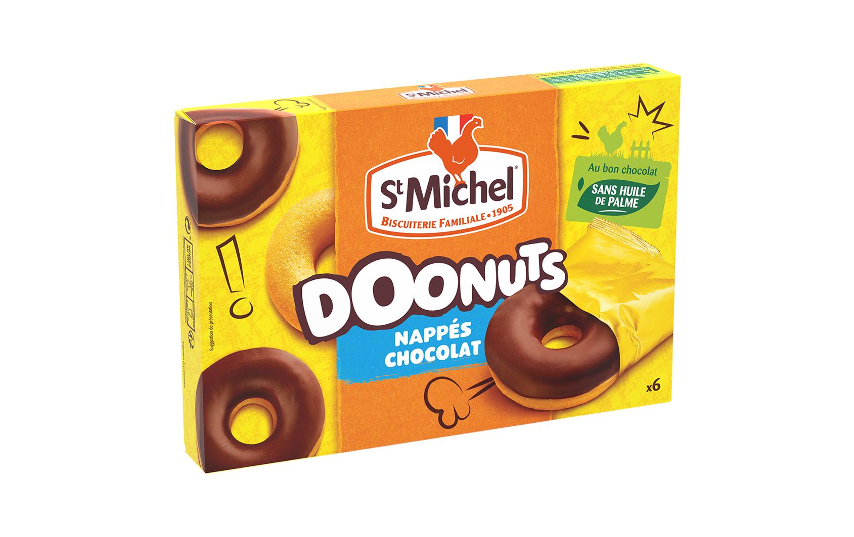 St. Michel Doonuts gekrönt mit Schokolade 180g