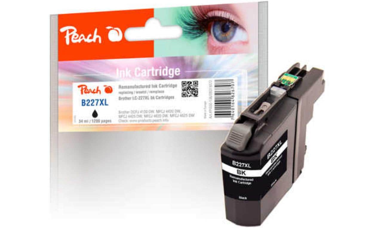 Peach Tinte Brother LC-227XL 34 ml, black