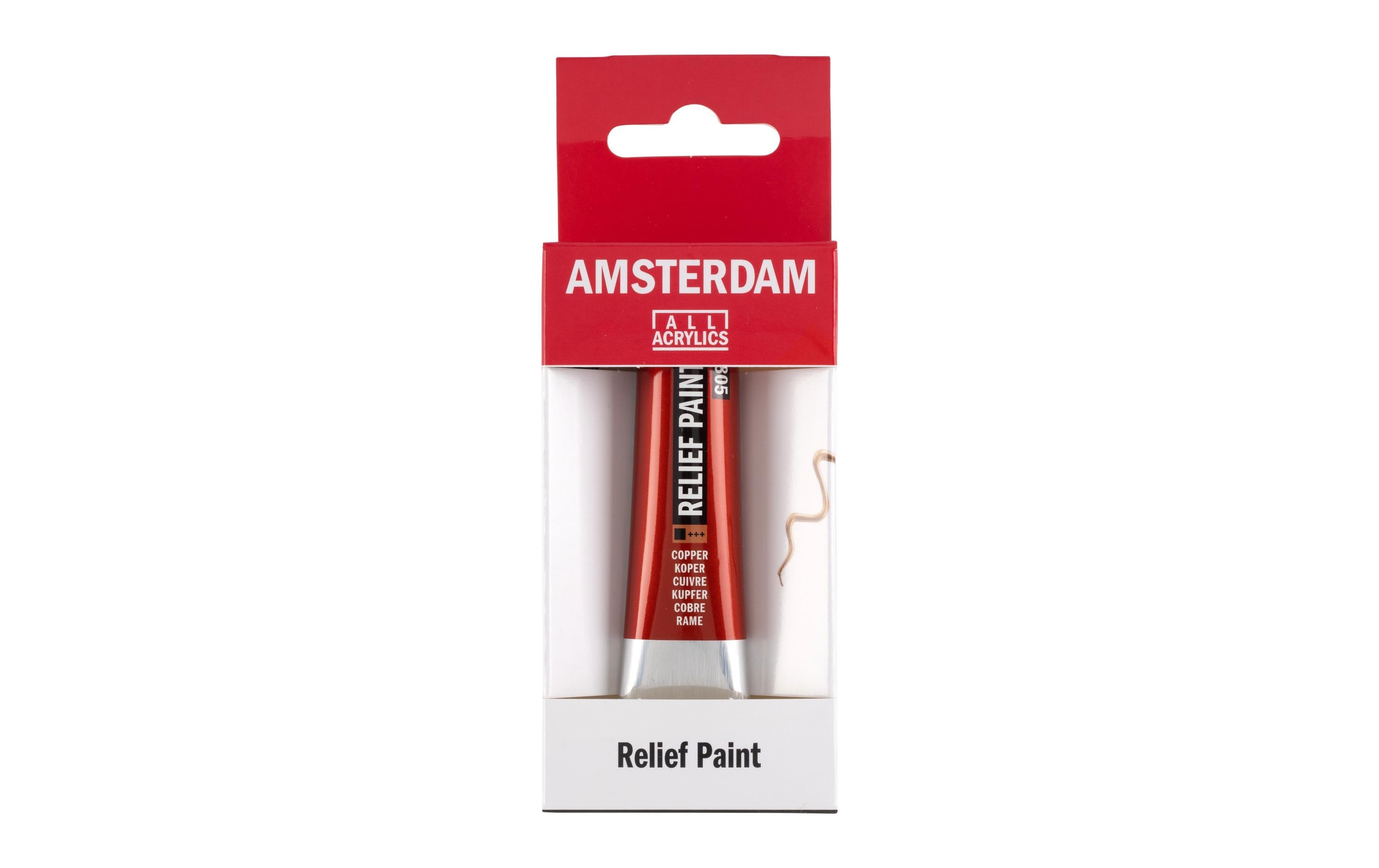 Amsterdam Acrylfarbe Reliefpaint 20ml, Farbe Kupfer