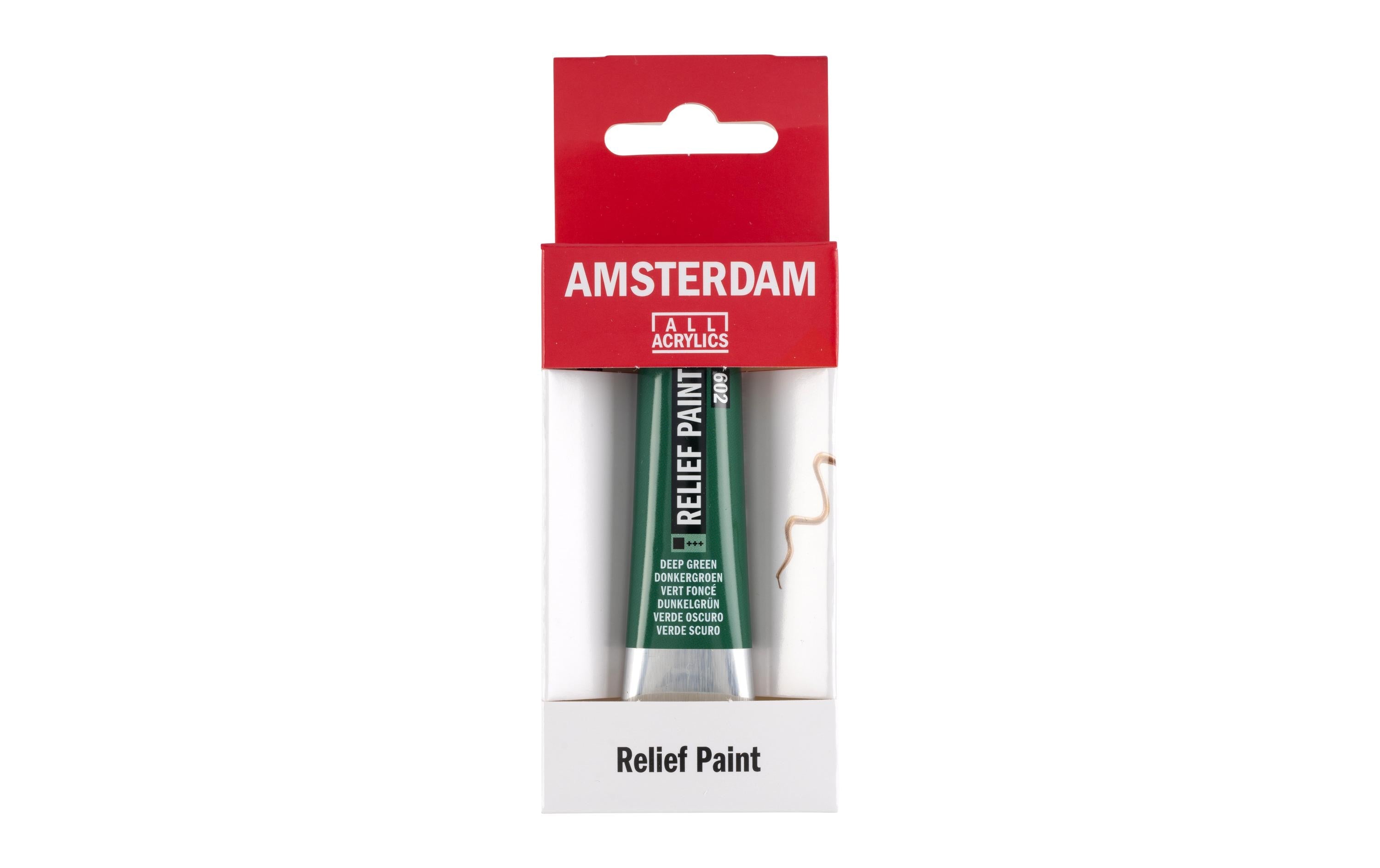 Amsterdam Acrylfarbe Reliefpaint 20ml, Farbe Tiefgrün