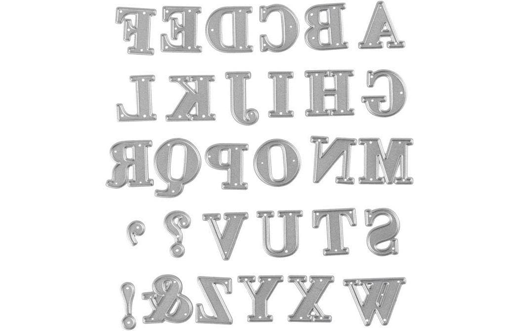 Creativ Company Stanzschablonen Alphabet 2 x 1.5 - 2.5 cm