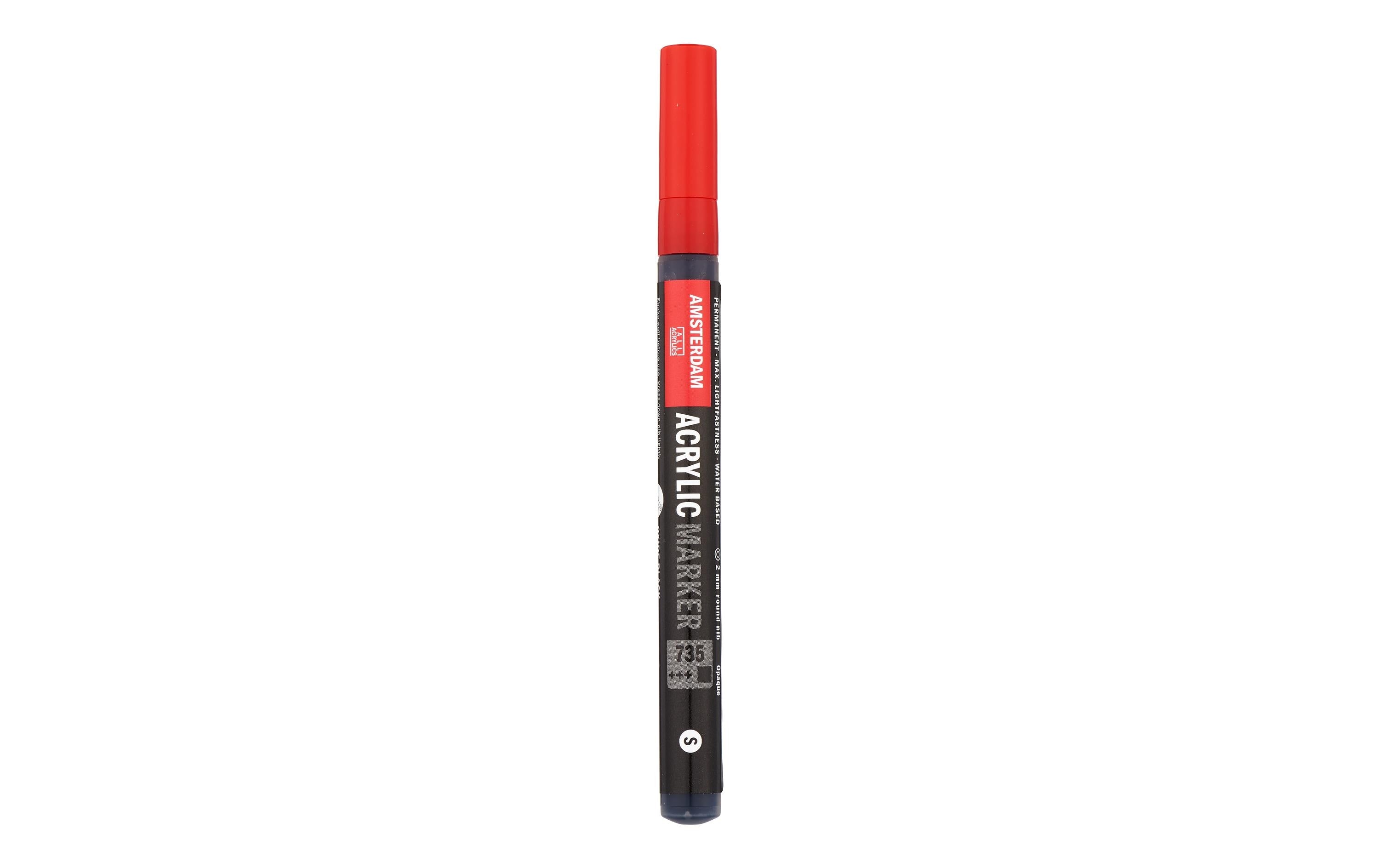 Amsterdam Acrylmarker S 1 Stück, Rundspitze, 2mm, Farbe:Oxidschwarz