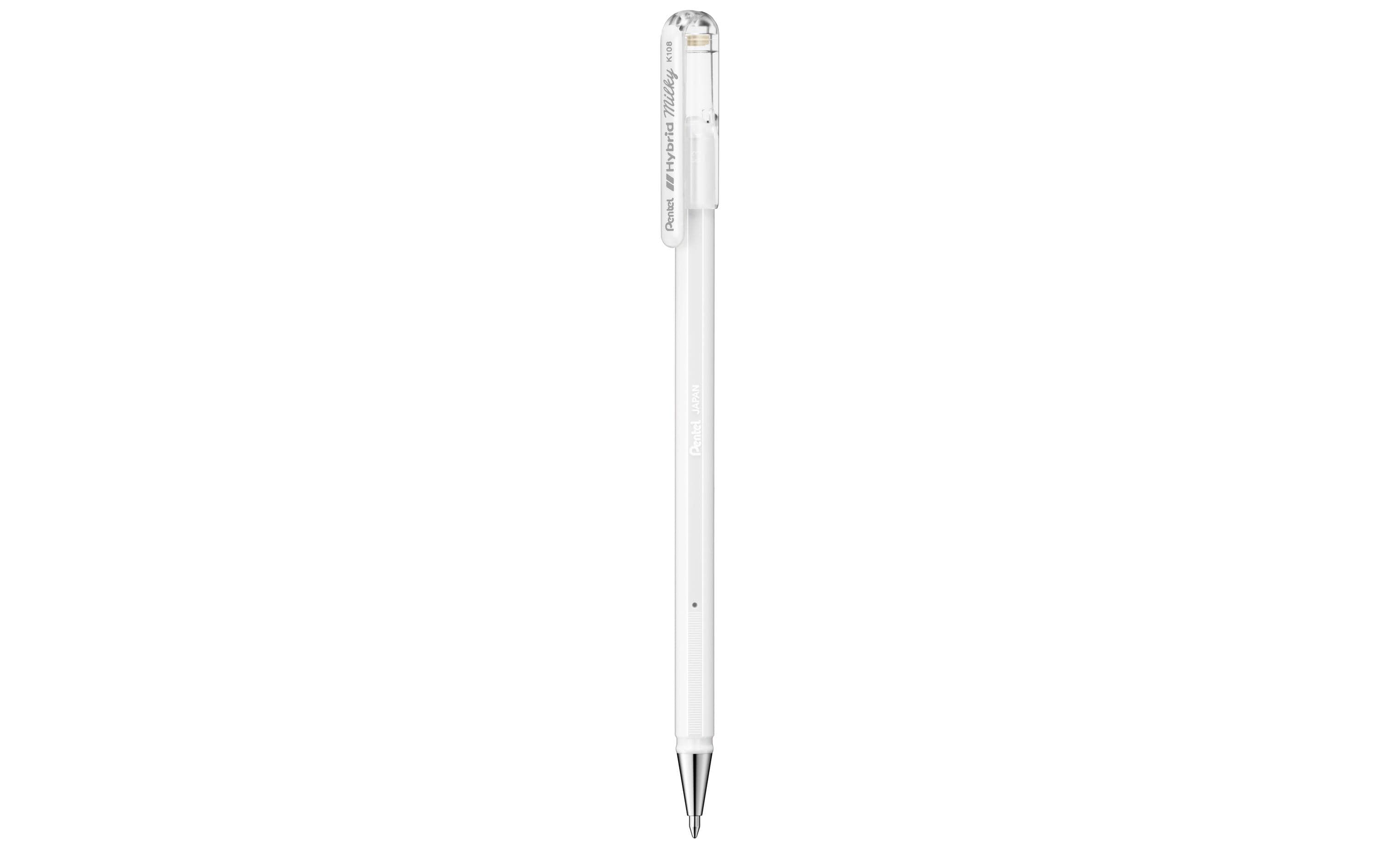 Pentel Hybrid Roller Gel Milky 0.8mm weiss, 1 Stk.