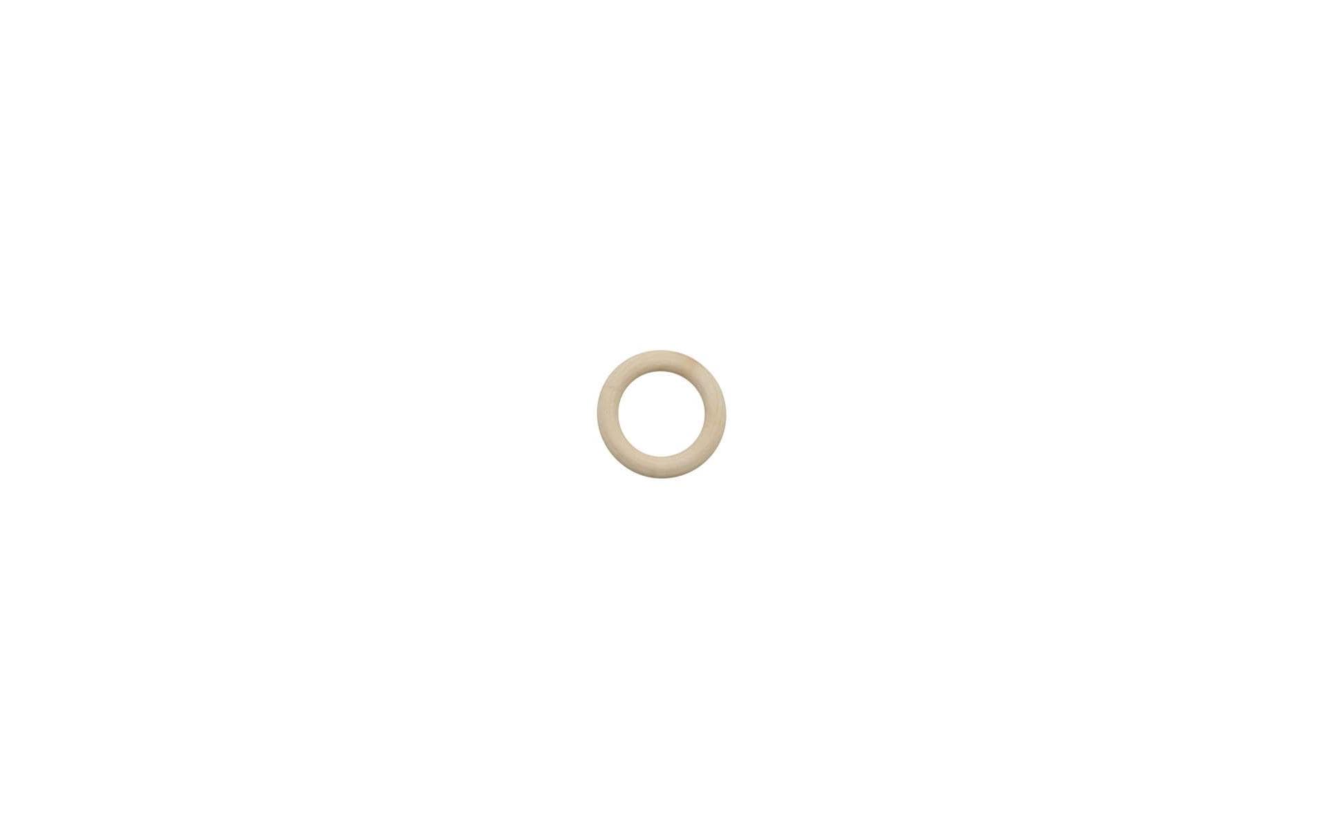 Glorex Holzring FSC 4 cm 6 Stück, Ring: 7 mm