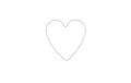 Glorex Metallherz weiss 15 cm