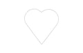 Glorex Metallherz weiss 20 cm