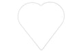 Glorex Metallherz weiss 28 cm