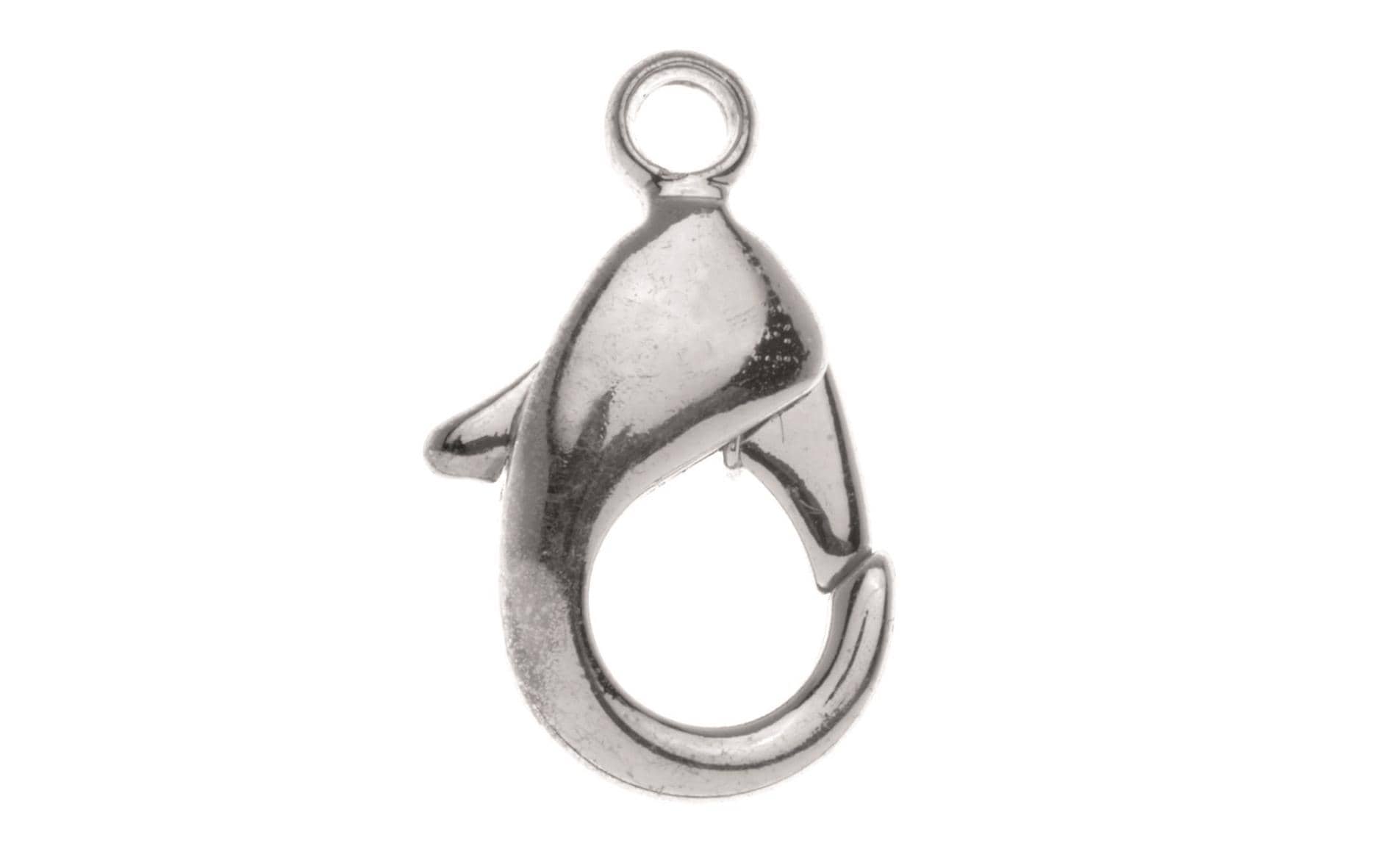 Glorex Verschluss Karabiner silber 19 mm - mit Endkappen 63709043 verwenden