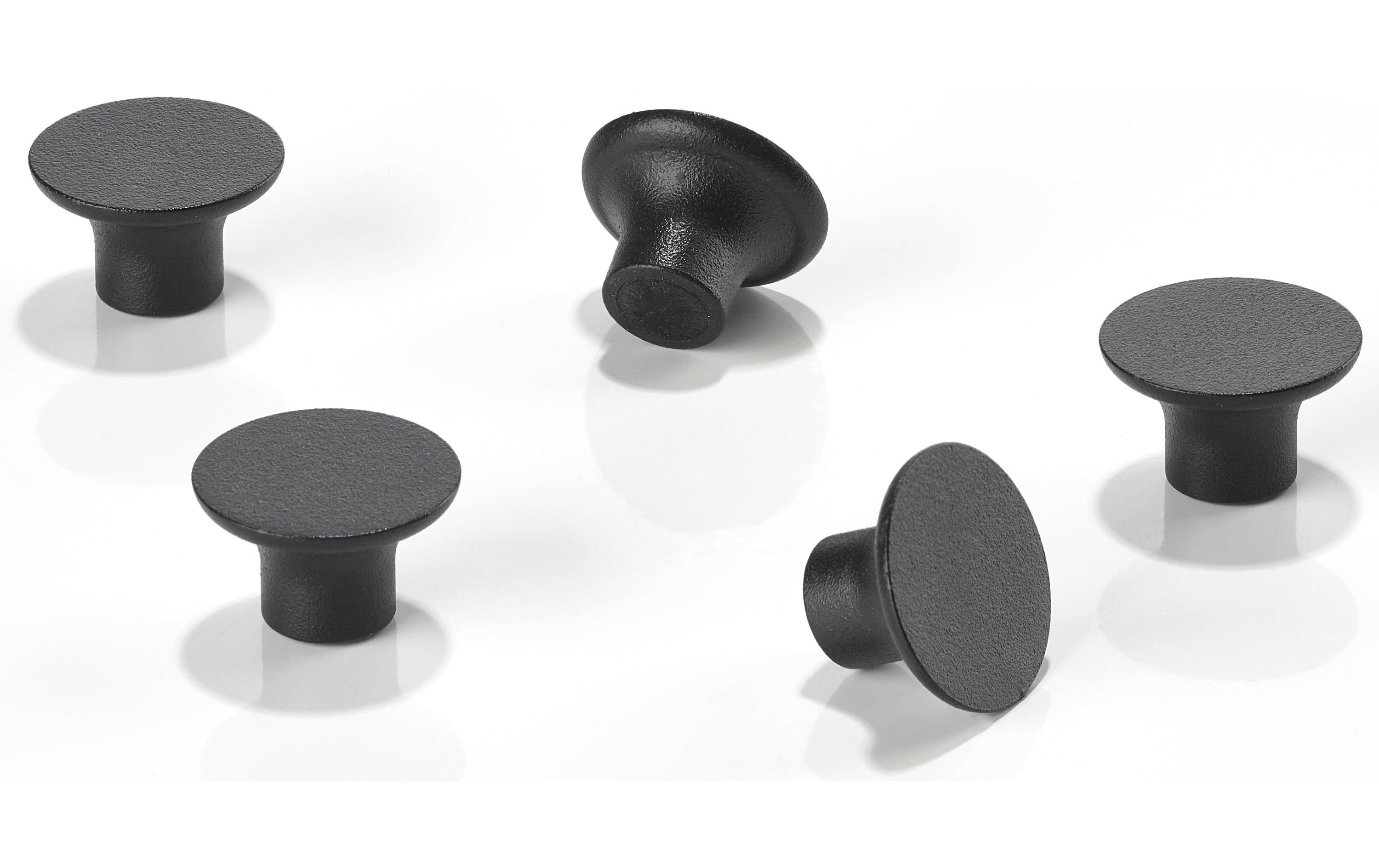 Zone Magnet 5Stk. black 5Stück, Aluminium
