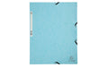 Exacompta Sammelmappe A4 Aquarel 400 g/m²,3 Klappen,250 Blatt,Pastellblau