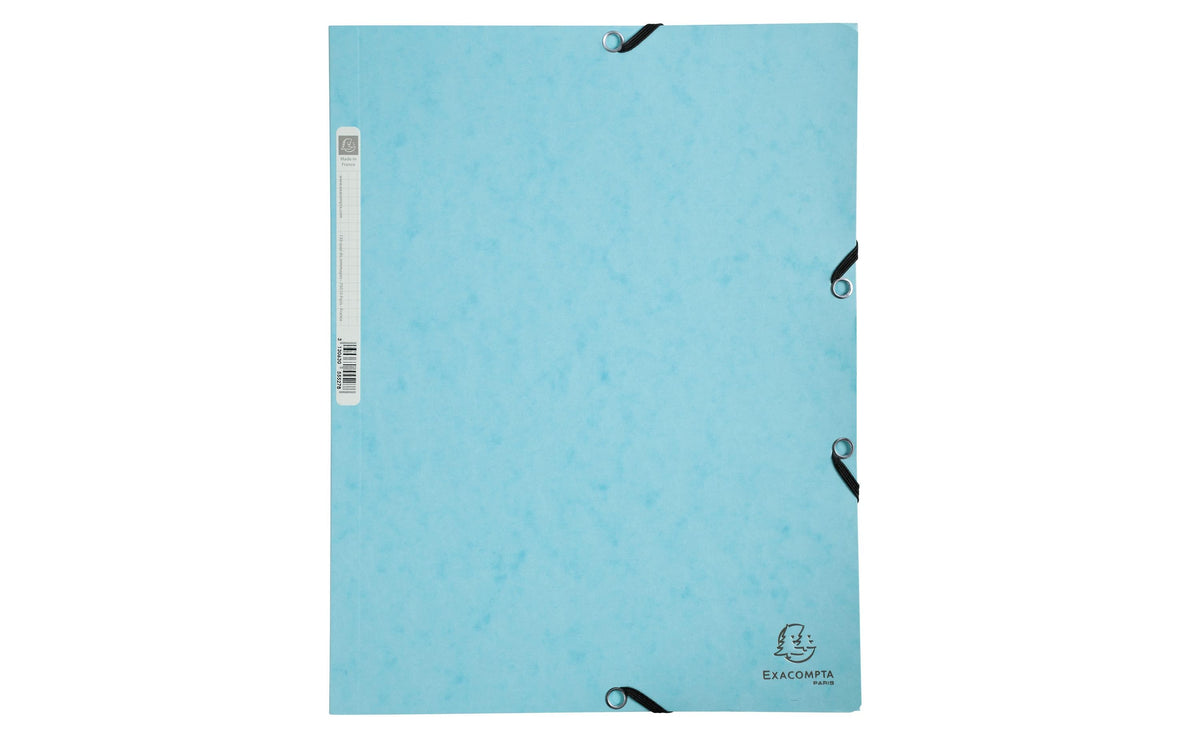 Exacompta Sammelmappe A4 Aquarel 400 g/m²,3 Klappen,250 Blatt,Pastellblau