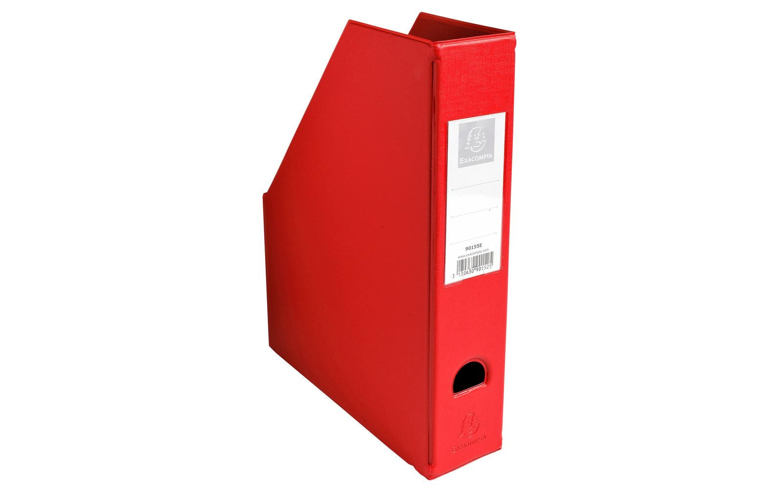 Exacompta Stehsammler A4  mit Griffloch PP, 7 cm, DIN A4, Farbe: Rot