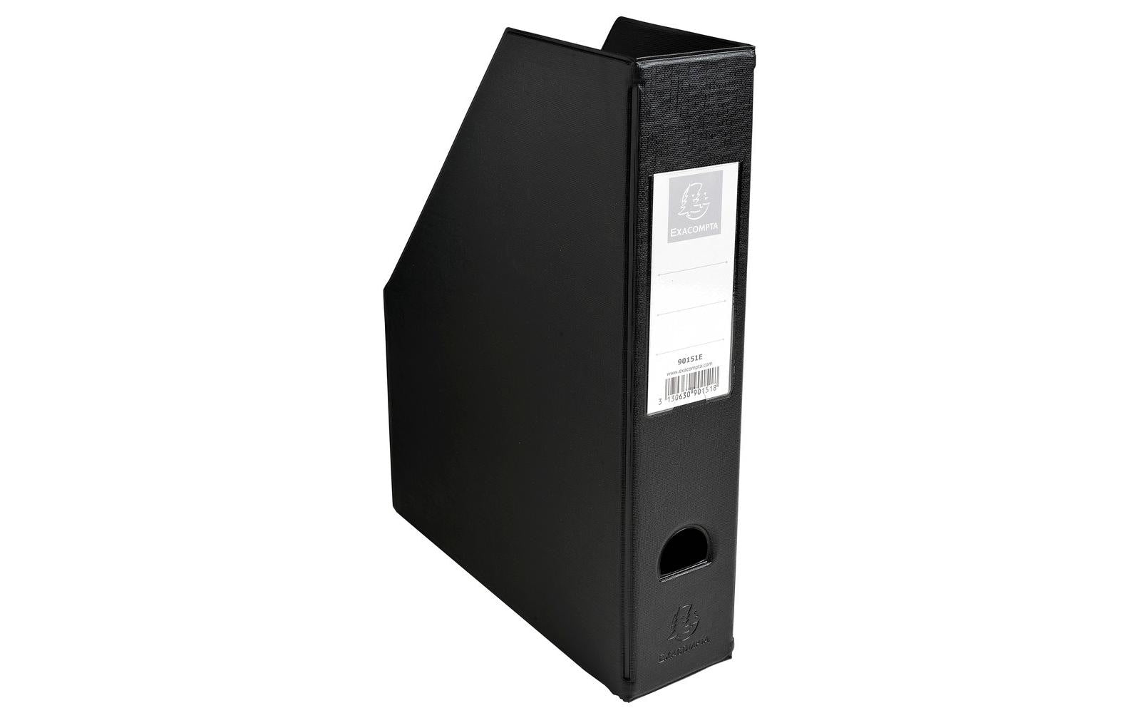 Exacompta Stehsammler A4  mit Griffloch PP, 7 cm, DIN A4, Farbe: Schwarz