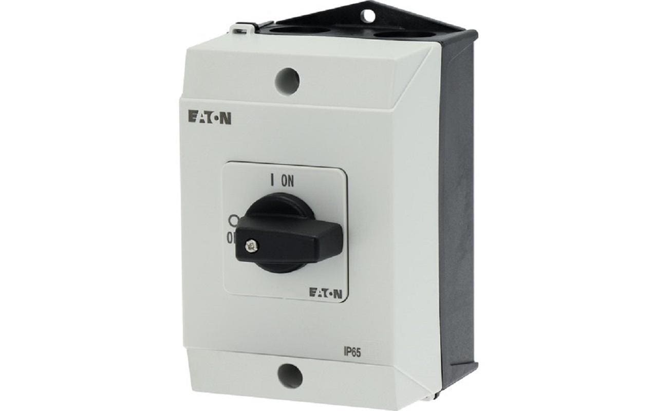 Eaton  Hauptschalter 3 Polig, 20 A T0 Schwarz