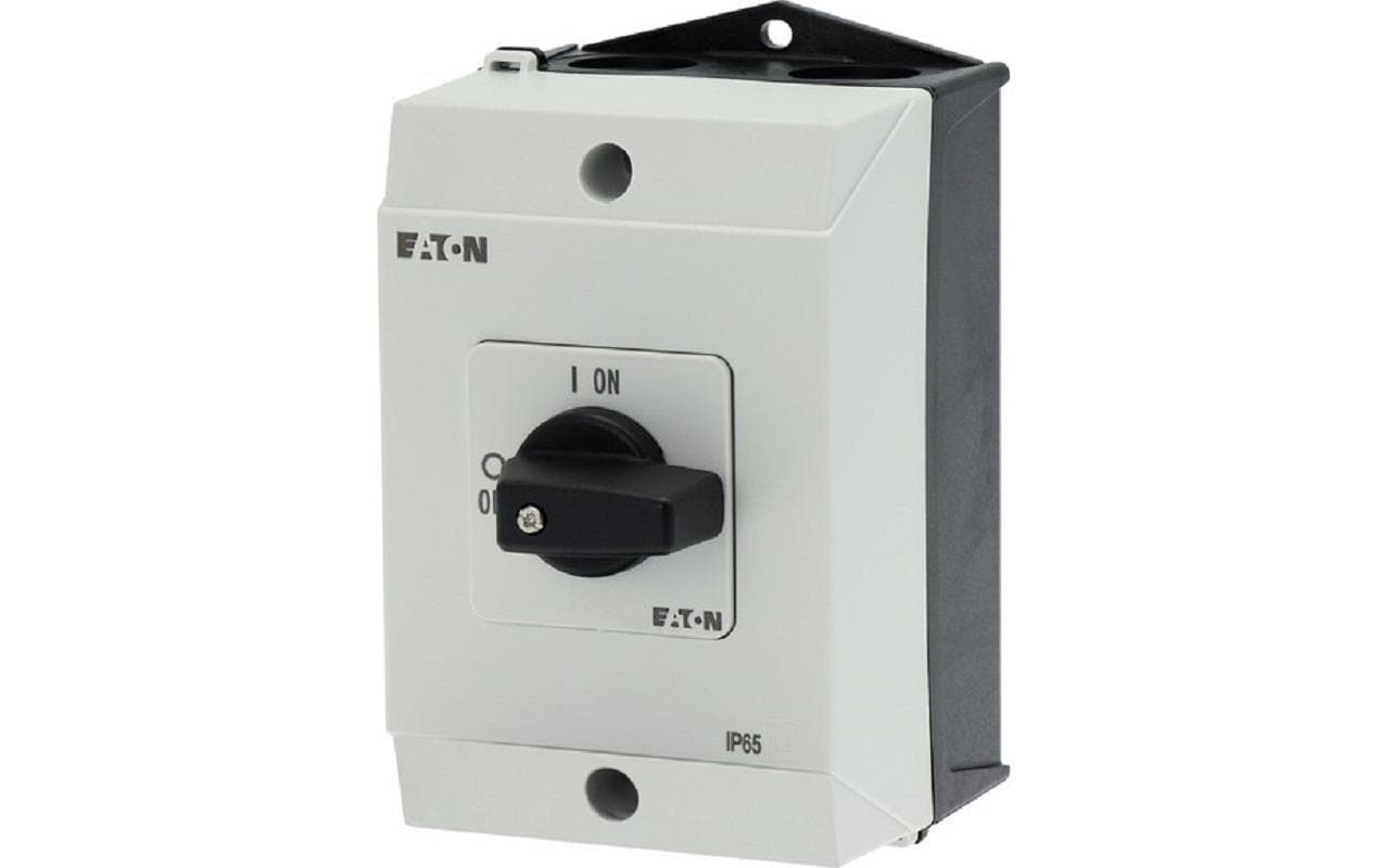 Eaton Hauptschalter 3 Polig, 20 A T0, Schwarz