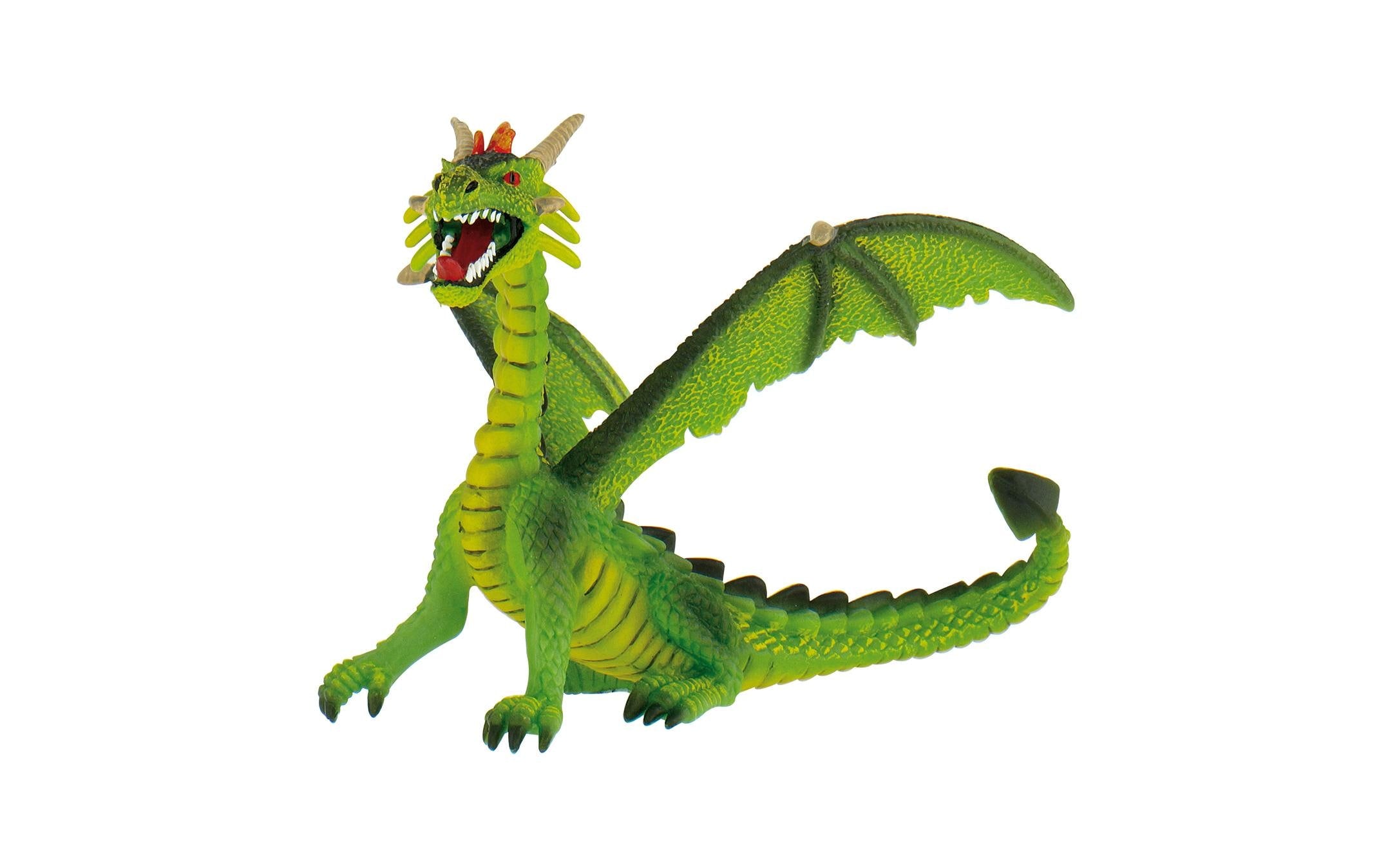 Drache sitzend grün 11 cm