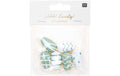 Rico Design Holzanhänger Osterei Mint, 6 Stück