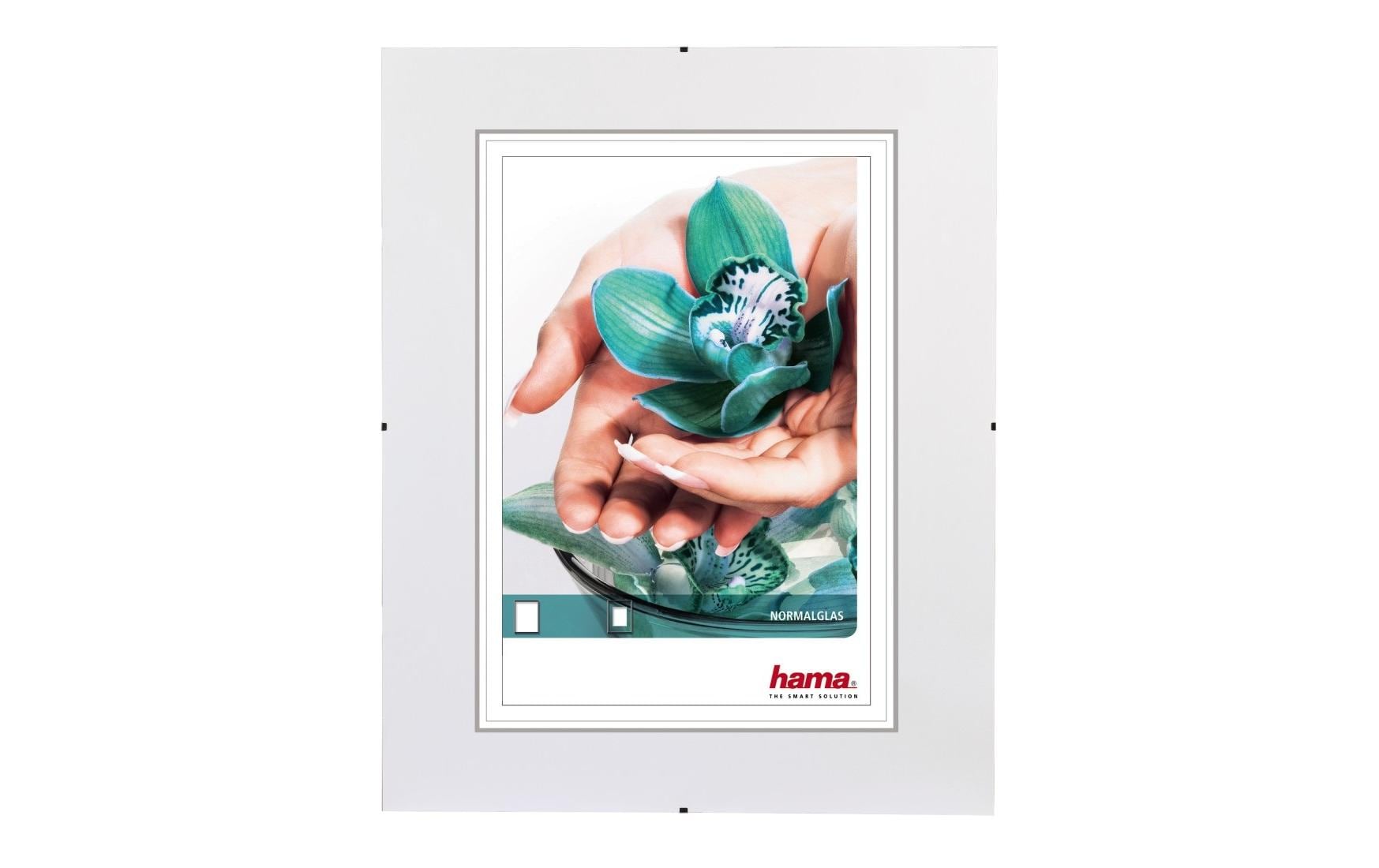 Hama Bilderrahmen Clip-Fix, Glas ohneRahmen 13 x 18 cm
