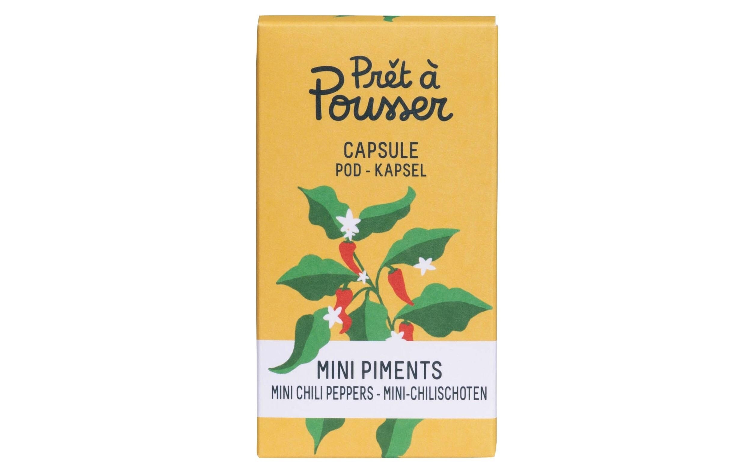 Prêt à Pousser Mini-Chili Biologische Samen in Kapsel