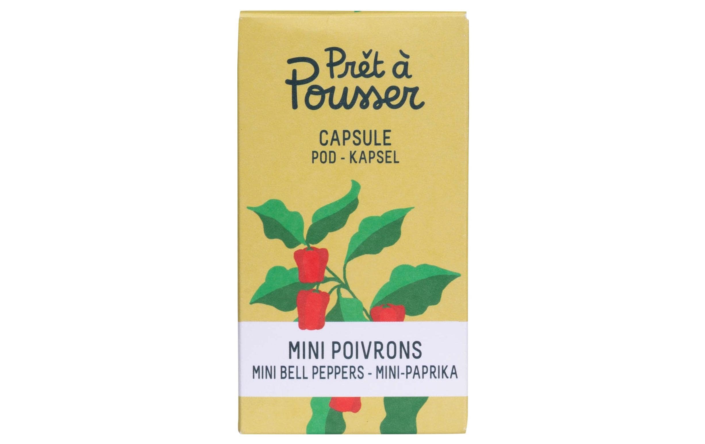 Prêt à Pousser Mini-Paprika Biologische Samen in Kapsel