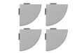 Abschlussecke zu Bodenplatte UNIQUE grau Set zu 4 Stk. 5.5x5.5 cm