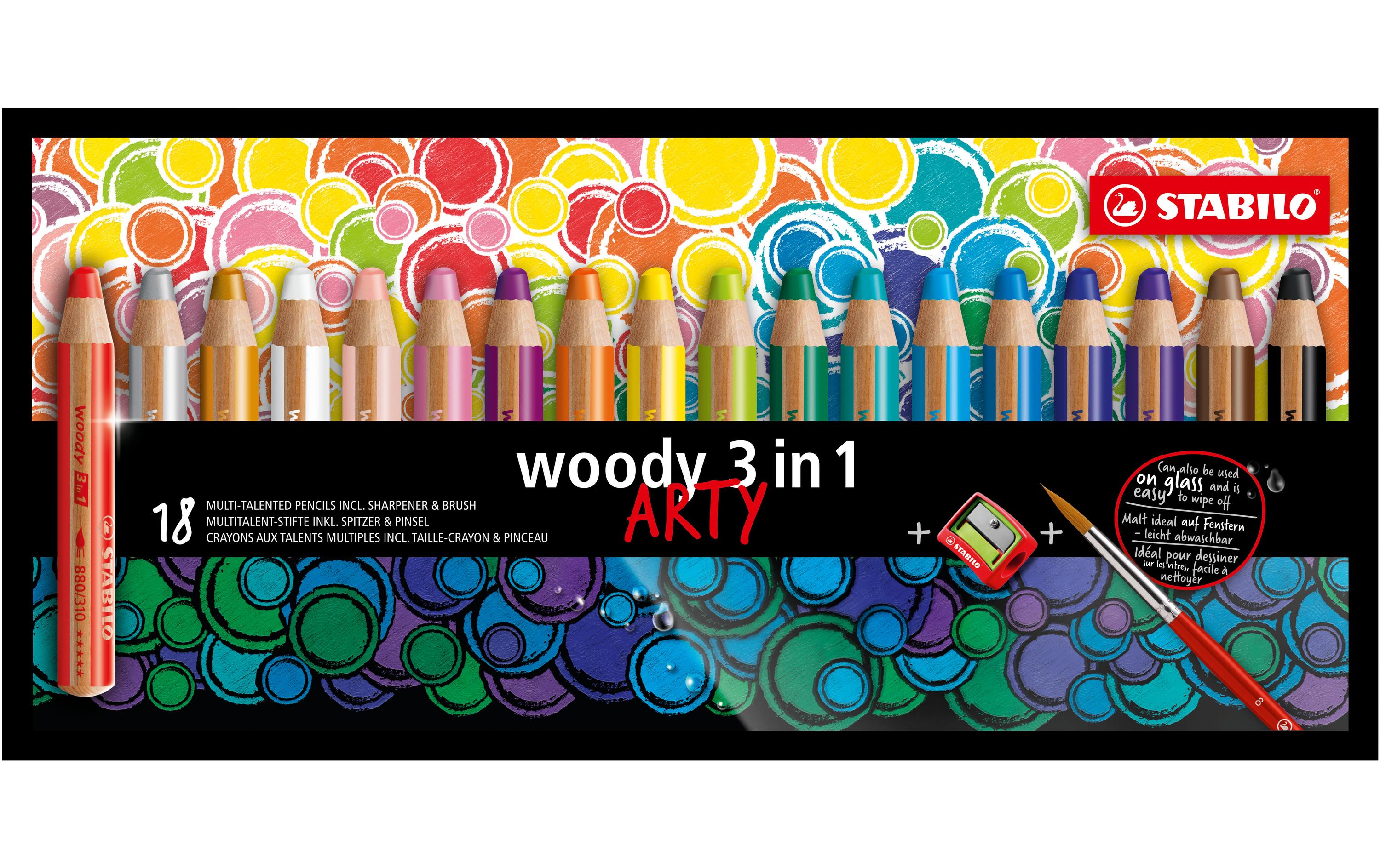 STABILO woody ARTY 18er Etui