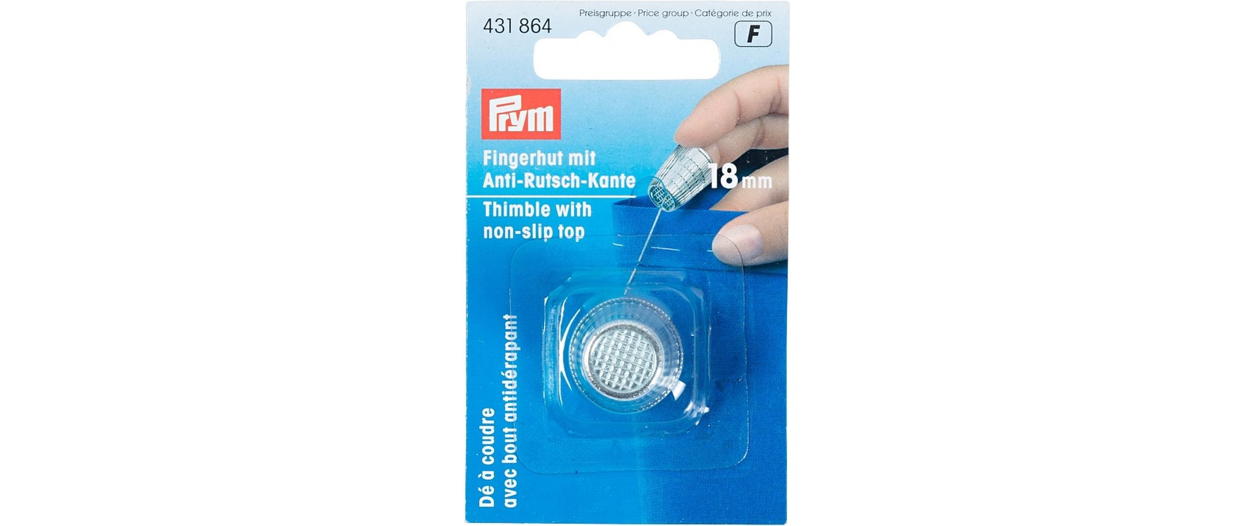Prym Fingerhut, silber 18 mm
