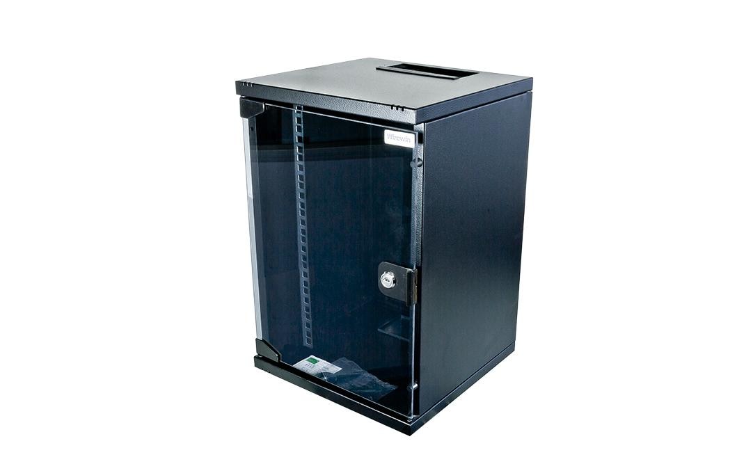 WIREWIN 10" Wandschrank, 9HE, schwarz 1-teilig, WCAB 10 312X300X9U BL