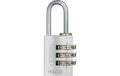 ABUS 145/20 silber mit EAN Vorhangschloss 46611