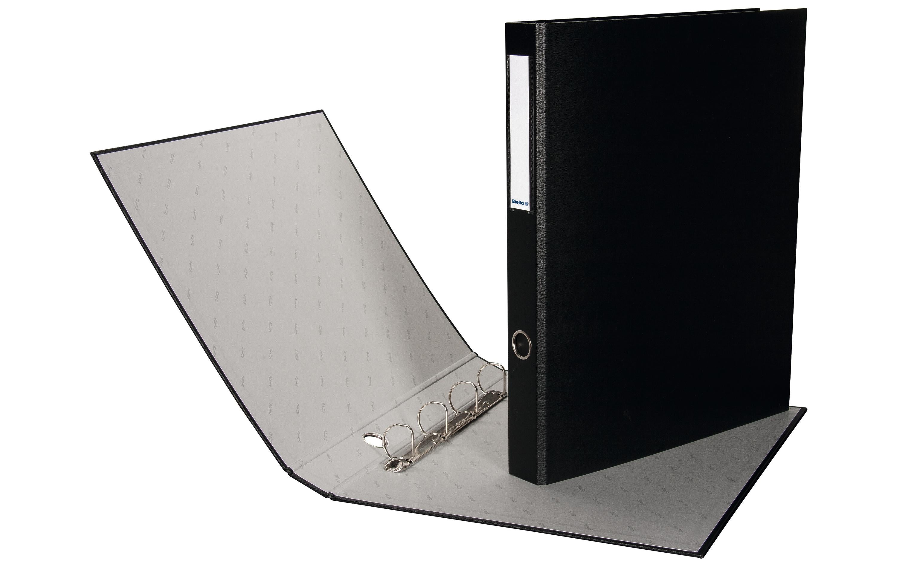 Biella Ringbuch  Plasti-Quatro A3 4 cm schwarz, 4 Ringe