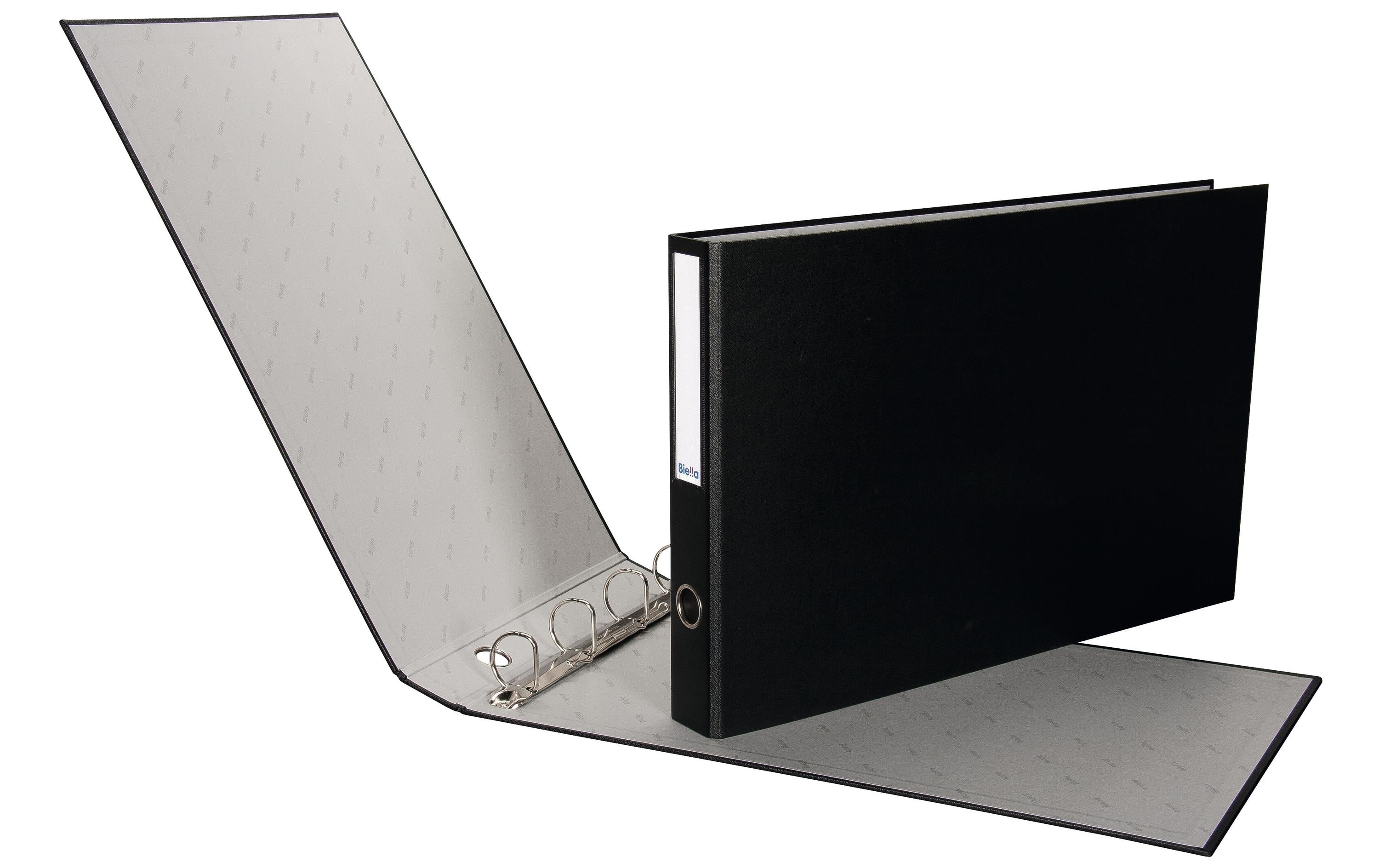 Biella Ringbuch  Plasti-Quatro A3 4 cm quer schwarz, 4 Ringe