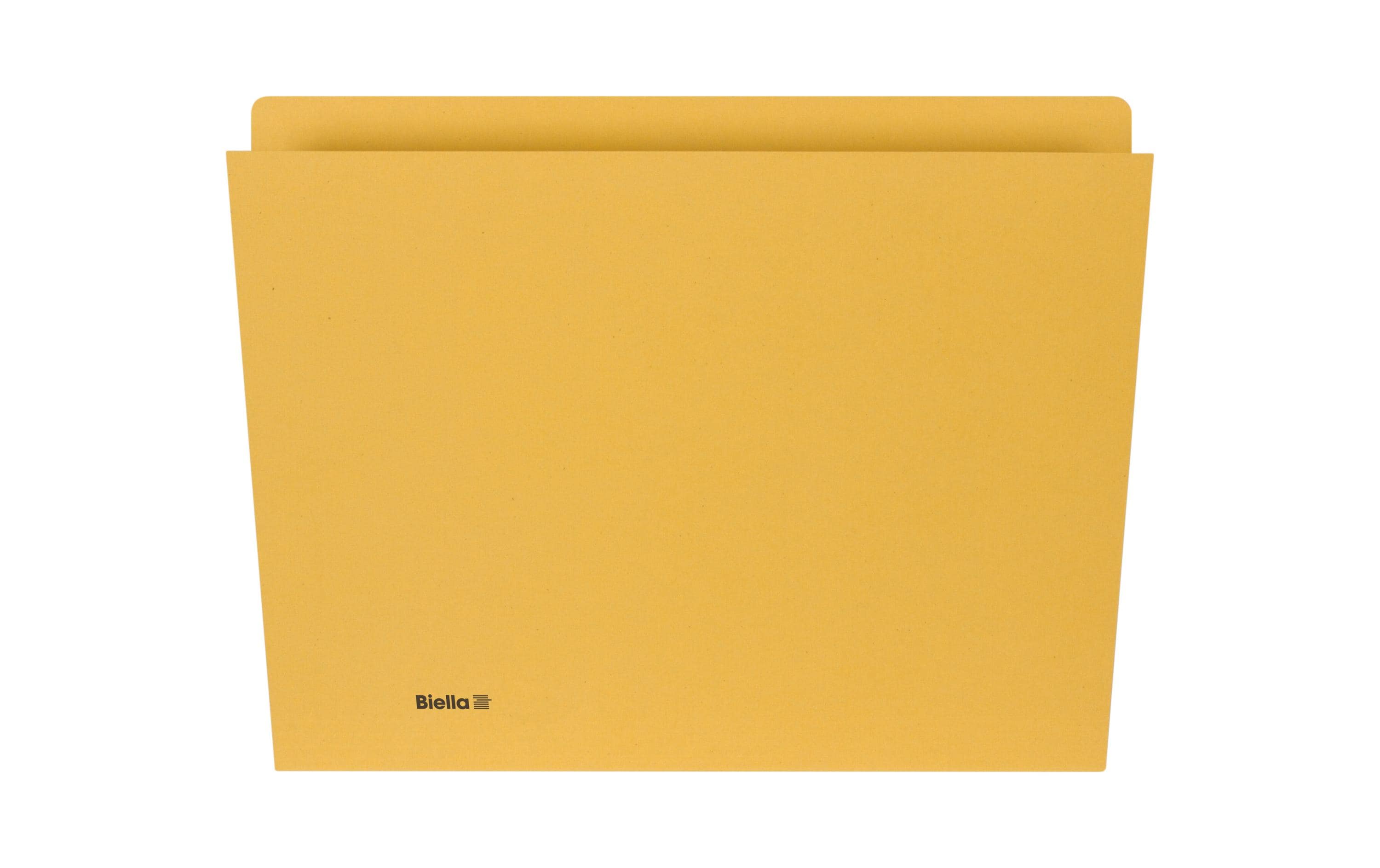 Biella Vertikalmappe A4 Gelb 100 Stk., 240g/m2, 5 Rillen