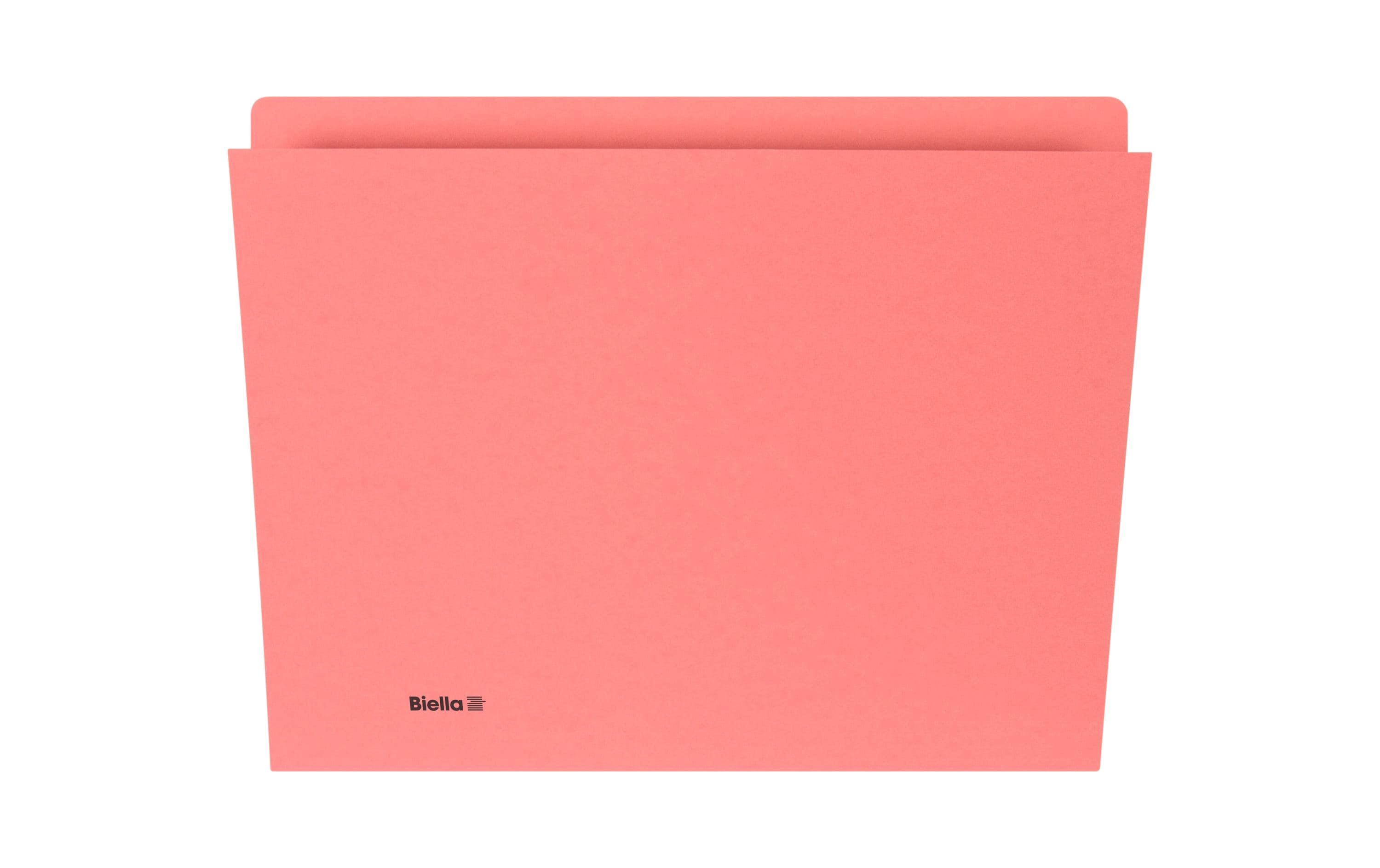 Biella Vertikalmappe A4 Rot 100 Stk., 240g/m2, 5 Rillen