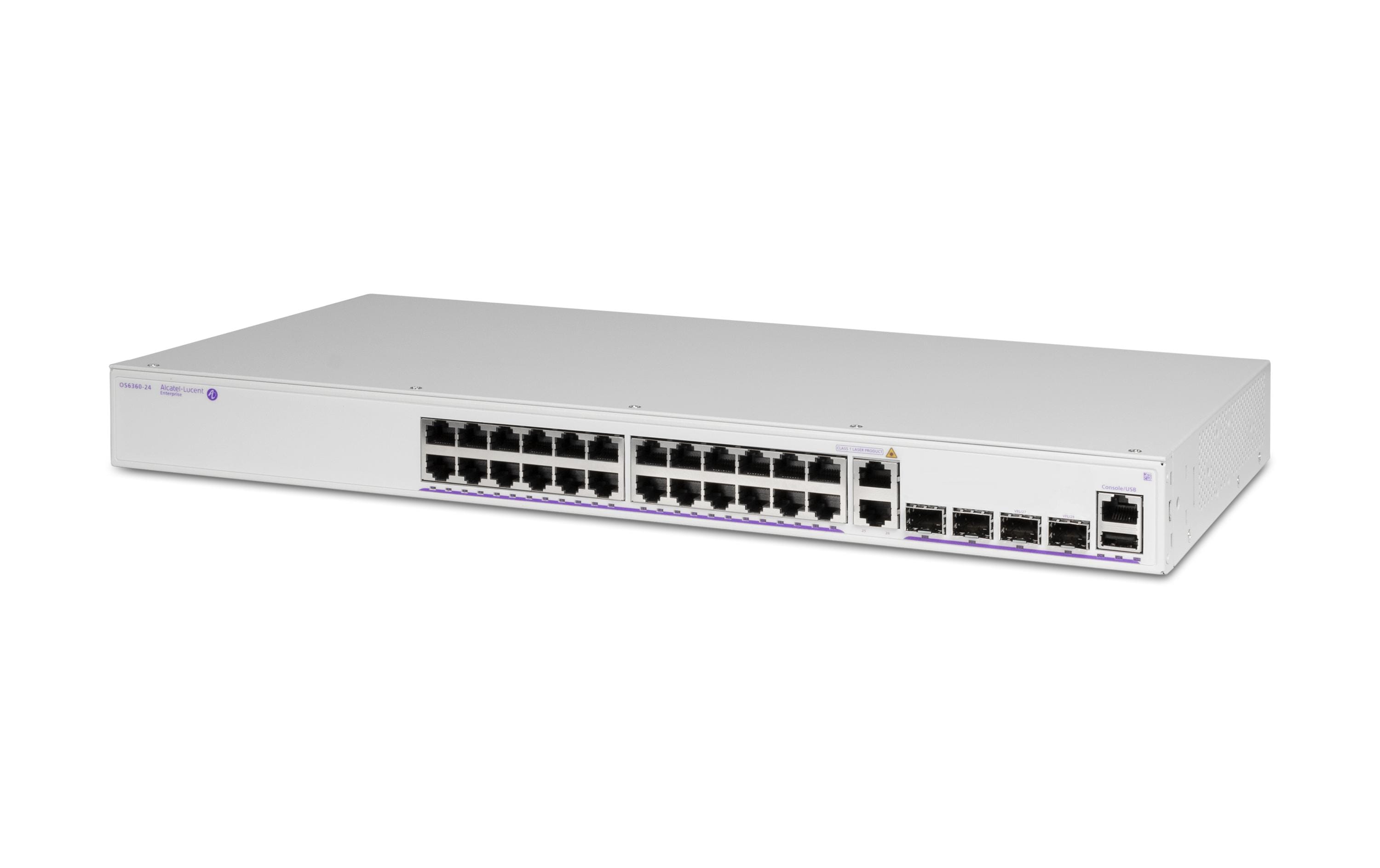 Alcatel-Lucent OS6360-24 GigE Chassis 24 Port Gigabit Ethernet