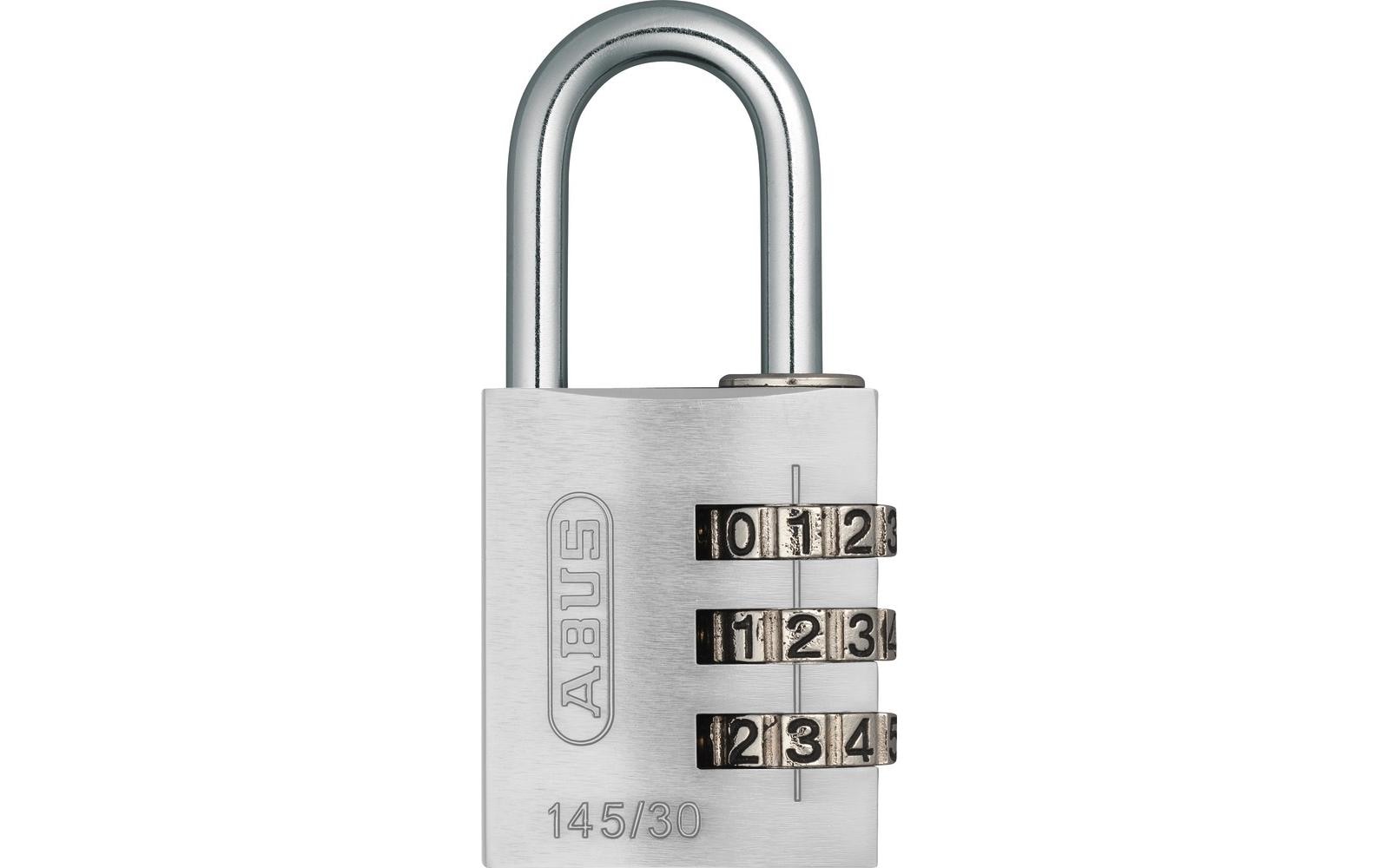 ABUS 145/30 silber mit EAN Vorhangschloss 46620