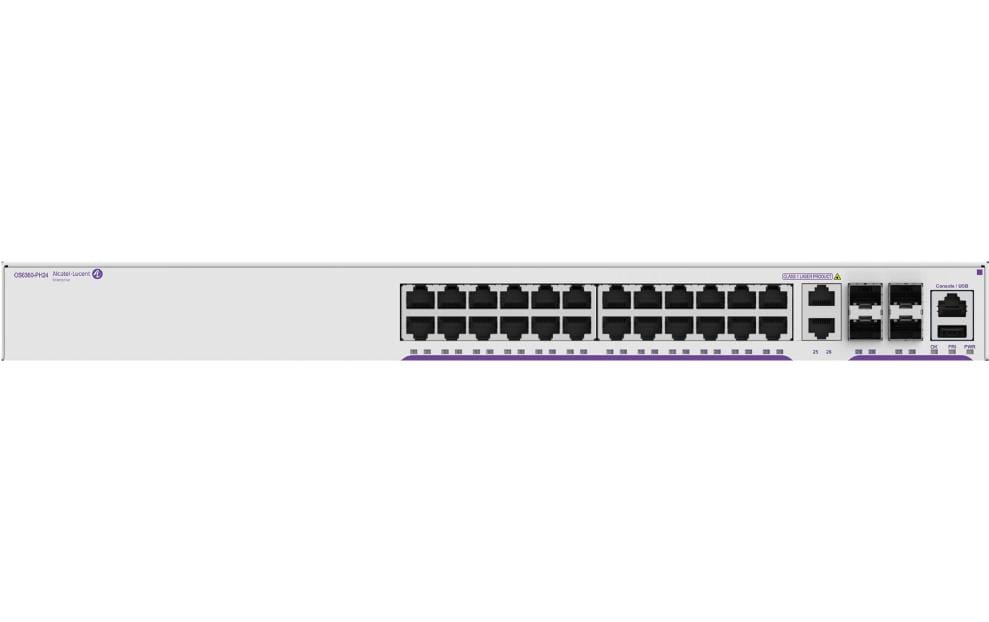 Alcatel-Lucent OS6360-PH24 GigE Chassis 24 Port PoE Gigabit Ethernet