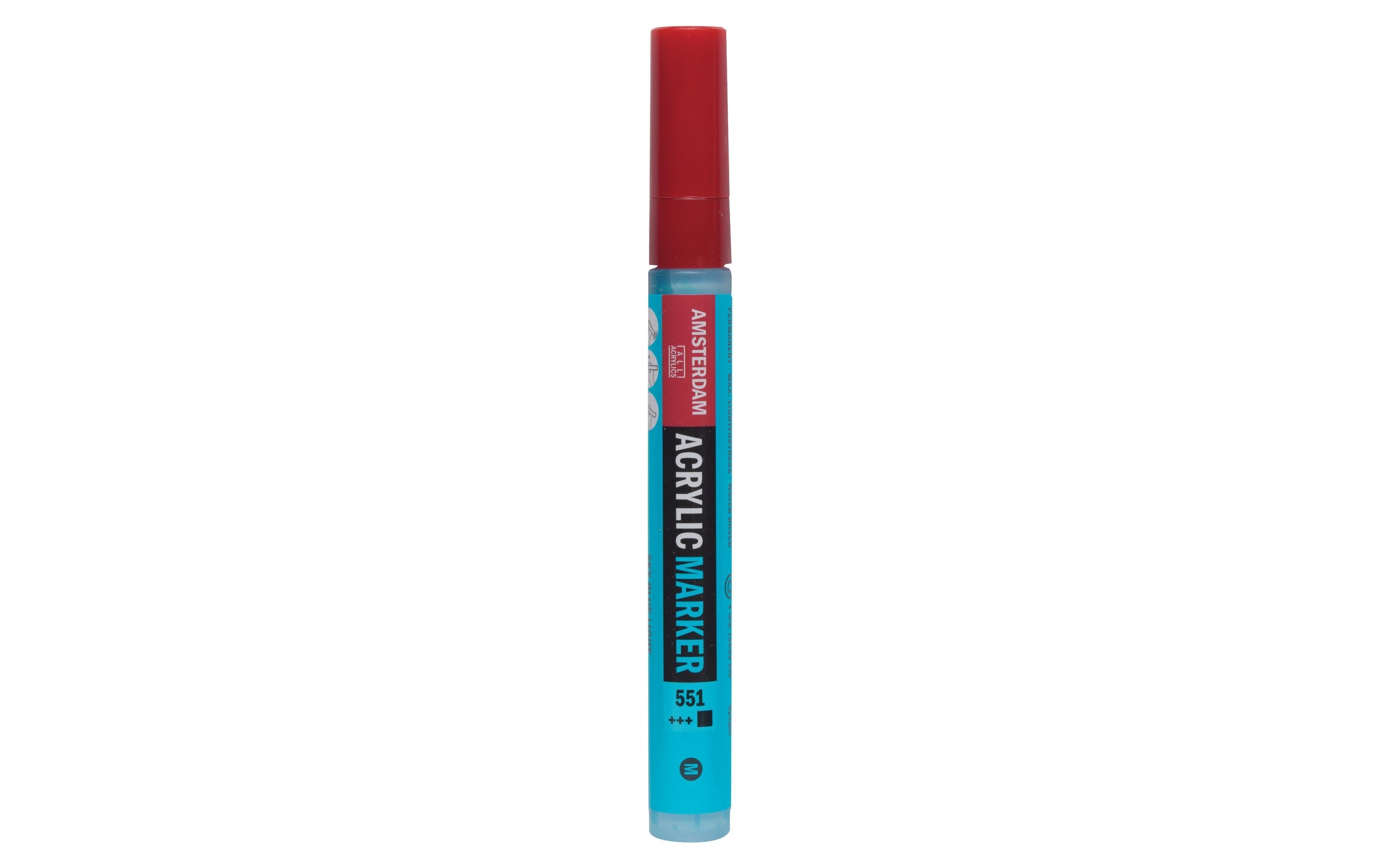 Amsterdam Acrylmarker M 1 Stück, Rundspitze, 4mm, Farbe: Himmelblau