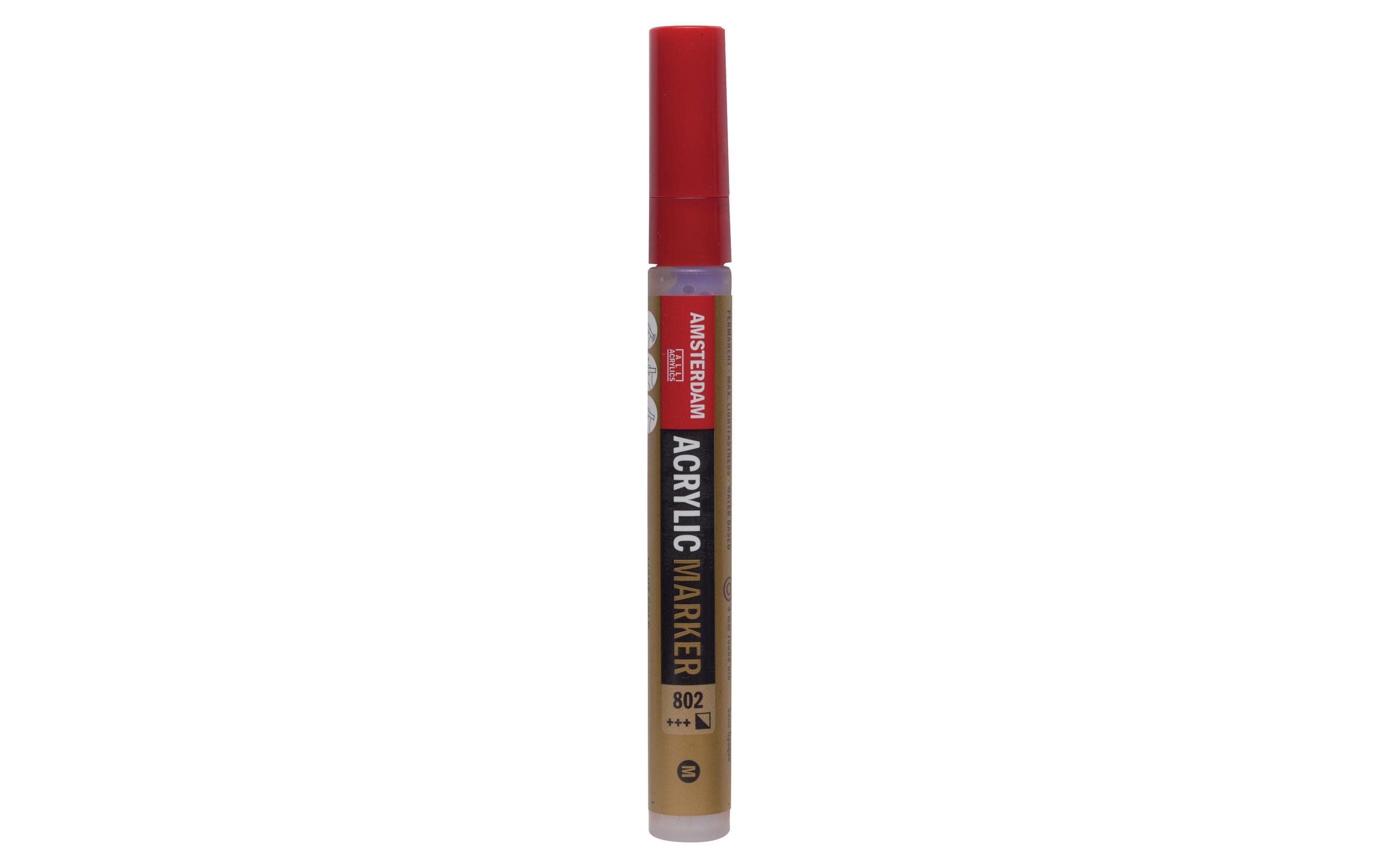 Amsterdam Acrylmarker M 1 Stück, Rundspitze, 4mm, Farbe:Reichgold