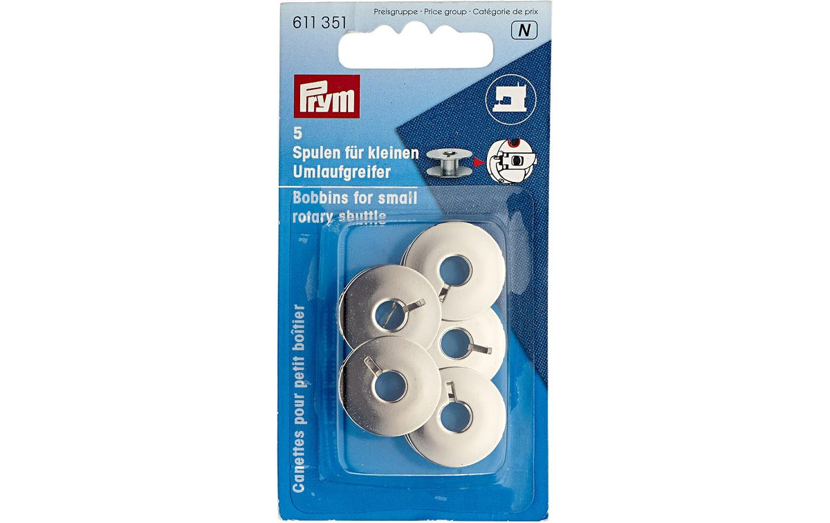 Prym Nähmaschinenspulen Umlaufgreifer 21.2 mm mm, Karte 5 Stück