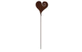 Ambiance Herz Curl Stecker, Metall rost 15 cm + Stab 50 cm