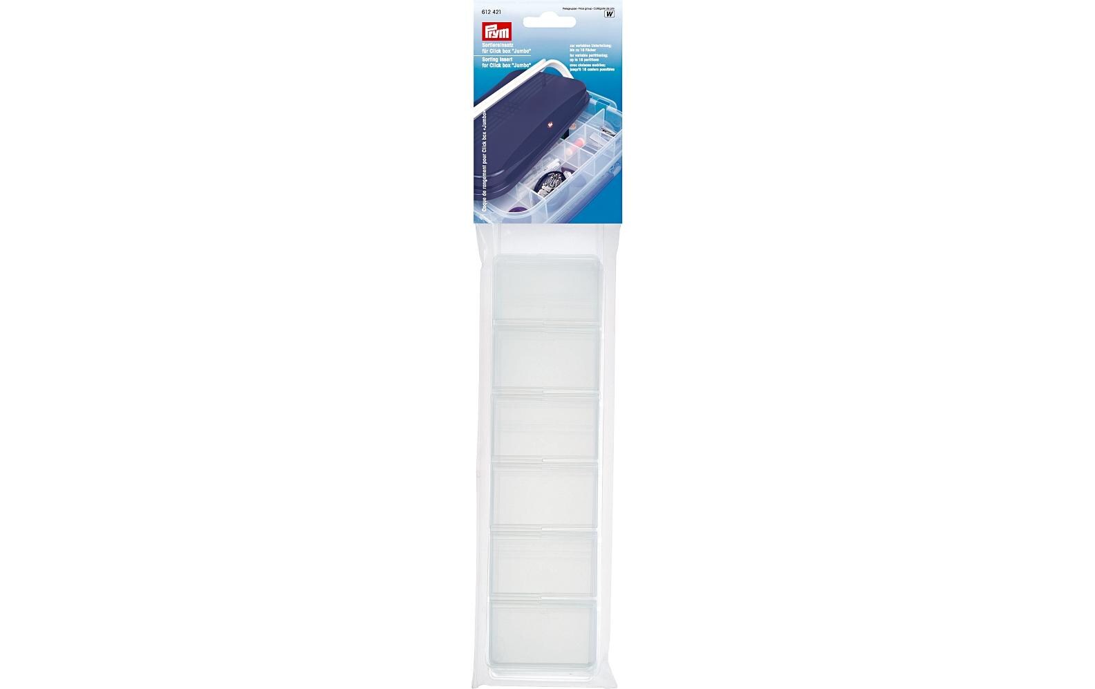 Prym Click Box Sortiereinsatz für Click Box Jumbo, 39.80 x 25.70 x 6.70 cm