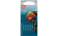 Prym Sticknadeln mit Spitze, silber Nr. 24, 0.80 x 37 mm, Karte 6 Stück