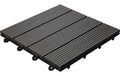 Bodenplatte WPC anthrazit 30 x 30 x 2,8 cm - 6 Stück pro Pack