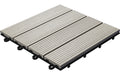 Bodenplatte WPC hellgrau 30 x 30 x 2,8 cm - 6 Stück pro Pack