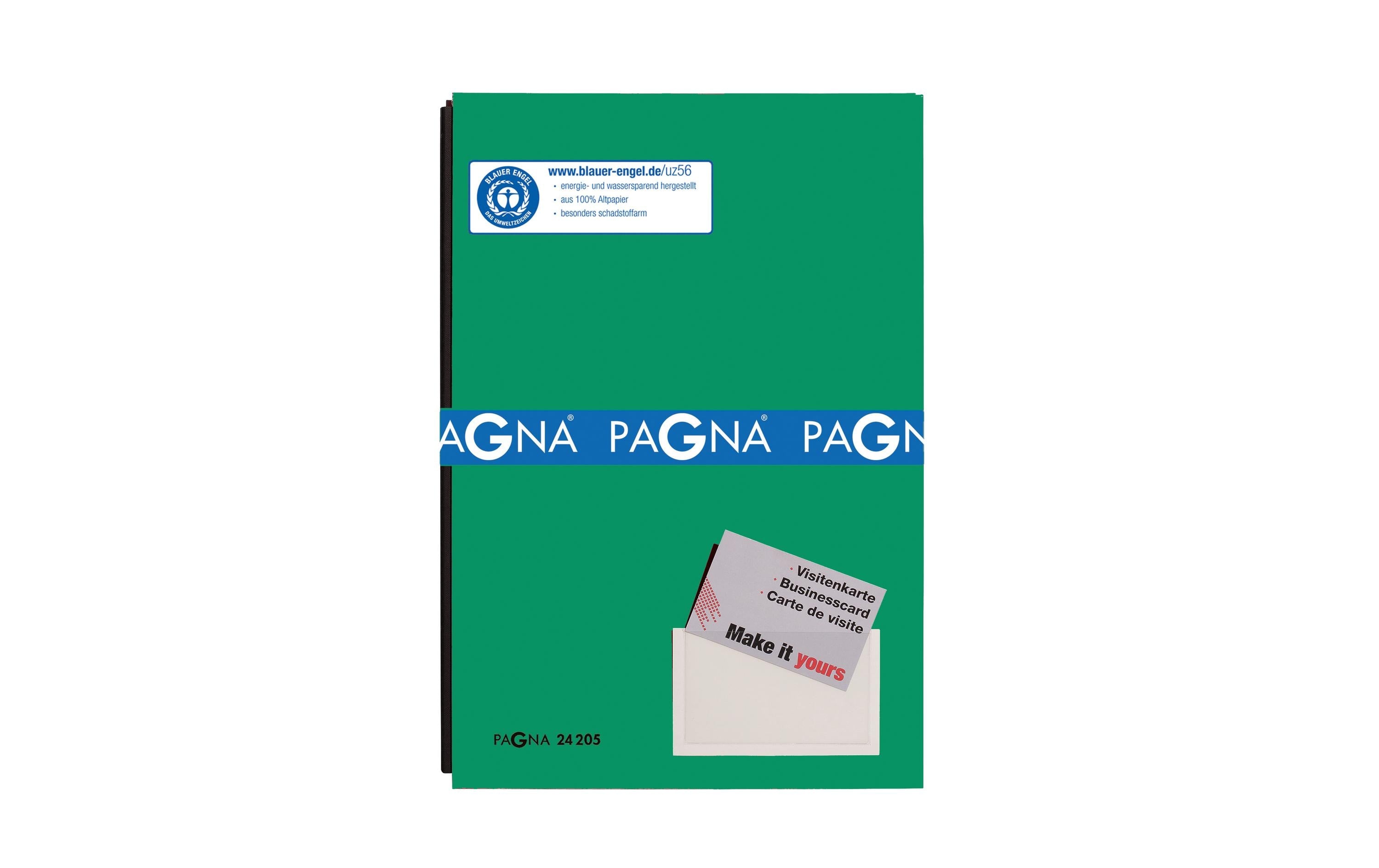 Pagna Unterschriftenmappe Color Karton, 20 Fächer, A4, Farbe: Grün